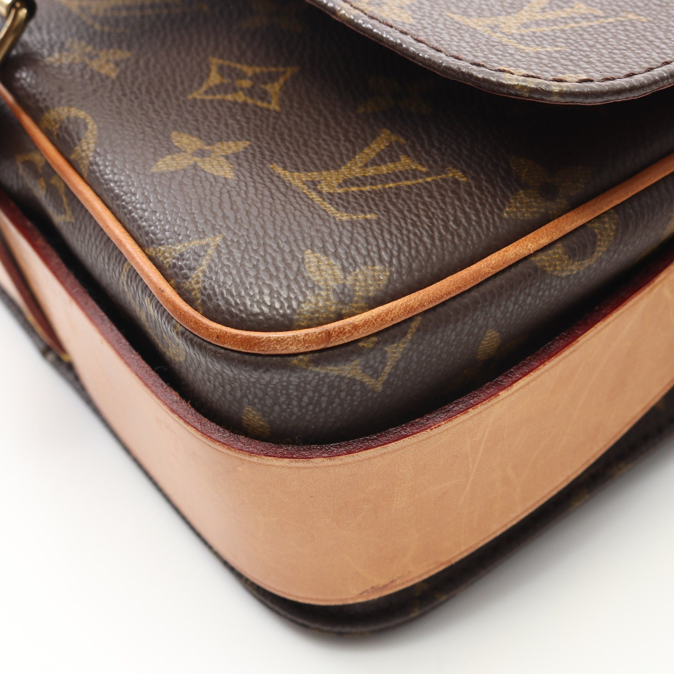 Louis Vuitton Louis Vuitton Cartesier Mm Monogram Shoulder Bag Leather Brown Size ONE SIZE - 9 Thumbnail