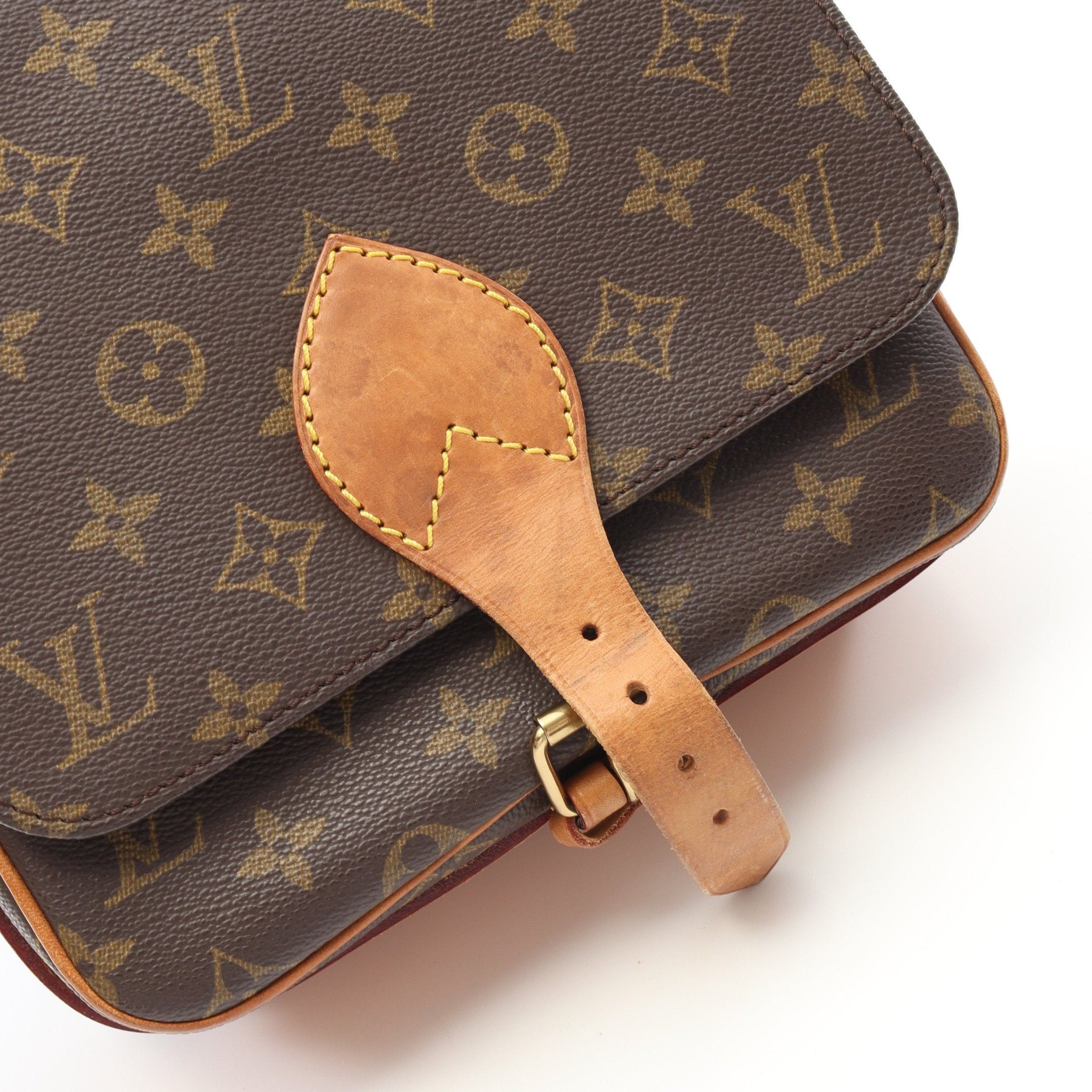 Louis Vuitton Louis Vuitton Cartesier Mm Monogram Shoulder Bag Leather Brown Size ONE SIZE - 7 Thumbnail