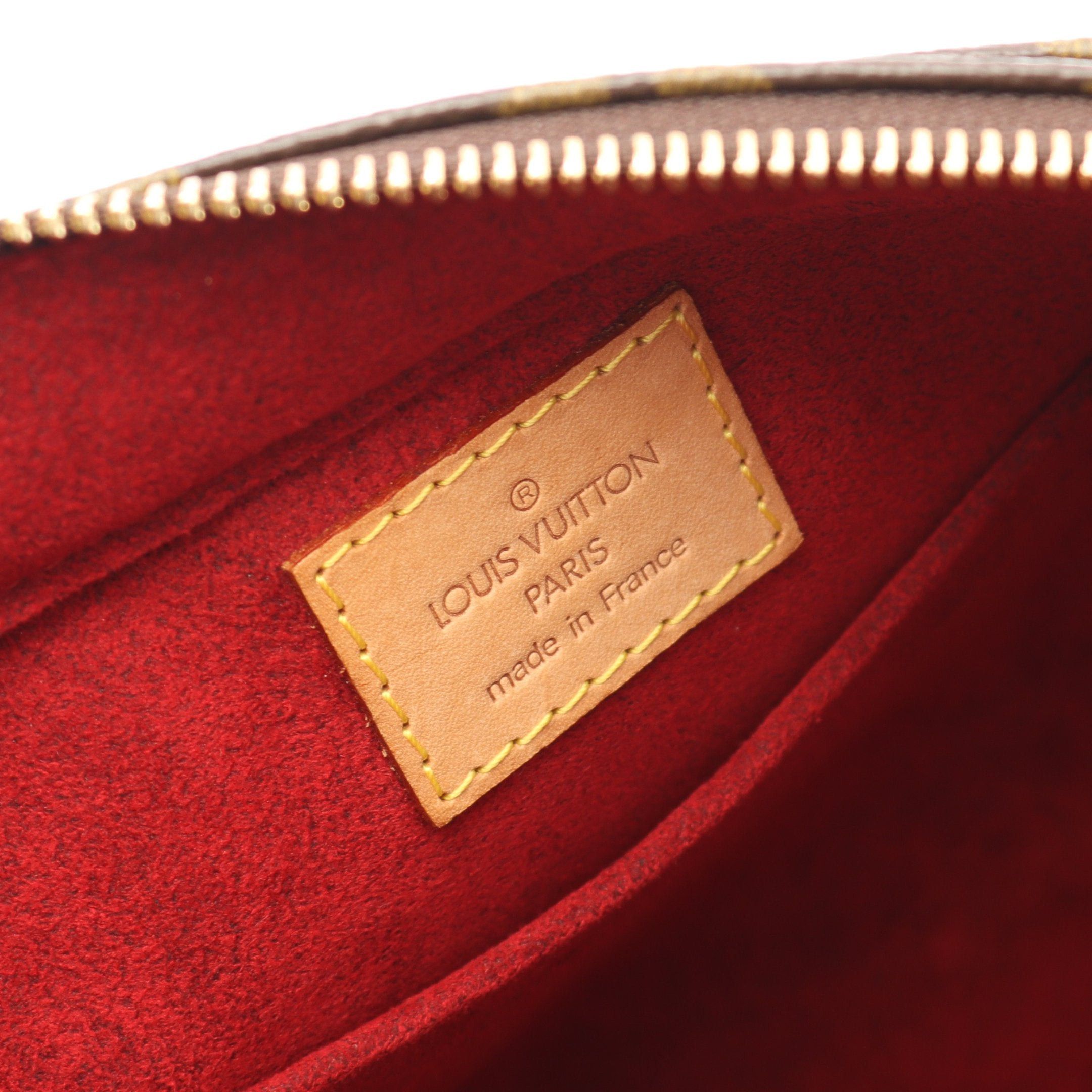 Louis Vuitton Vivacite Gm Monogram Shoulder Bag Leather Brown