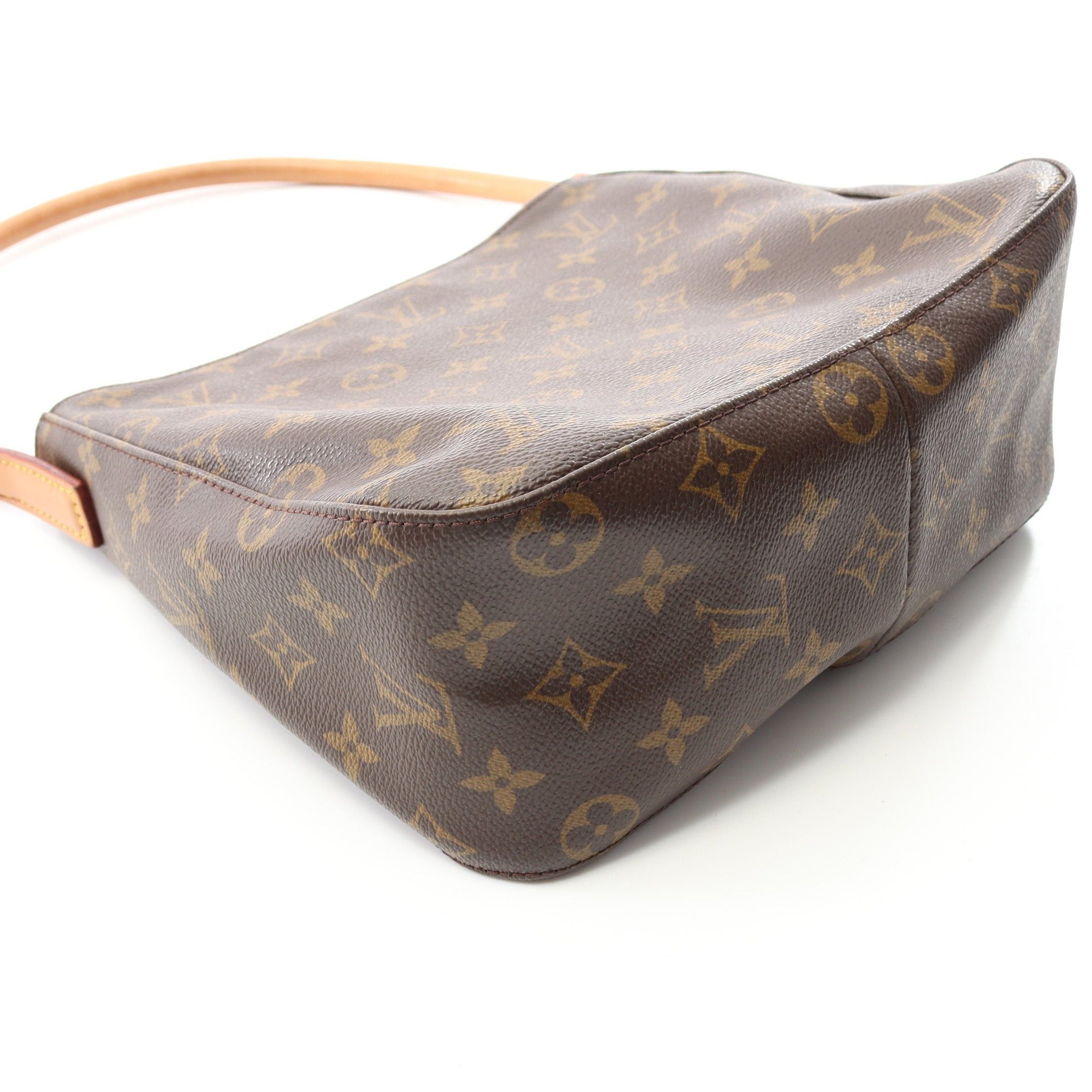 Louis Vuitton Louis Vuitton Looping Mm Monogram Shoulder Bag Leather Brown Size ONE SIZE - 10 Thumbnail