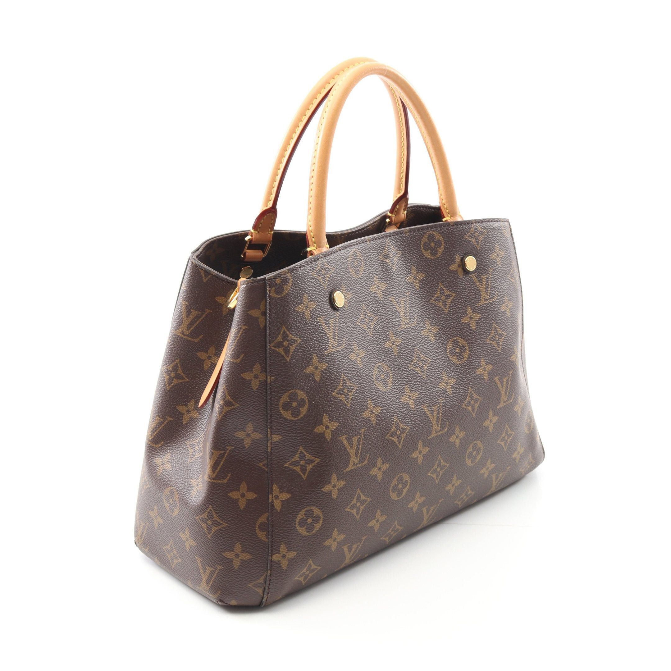 Louis Vuitton Louis Vuitton Montaigne Mm Monogram Handbag Leather Brown Size ONE SIZE - 2 Thumbnail