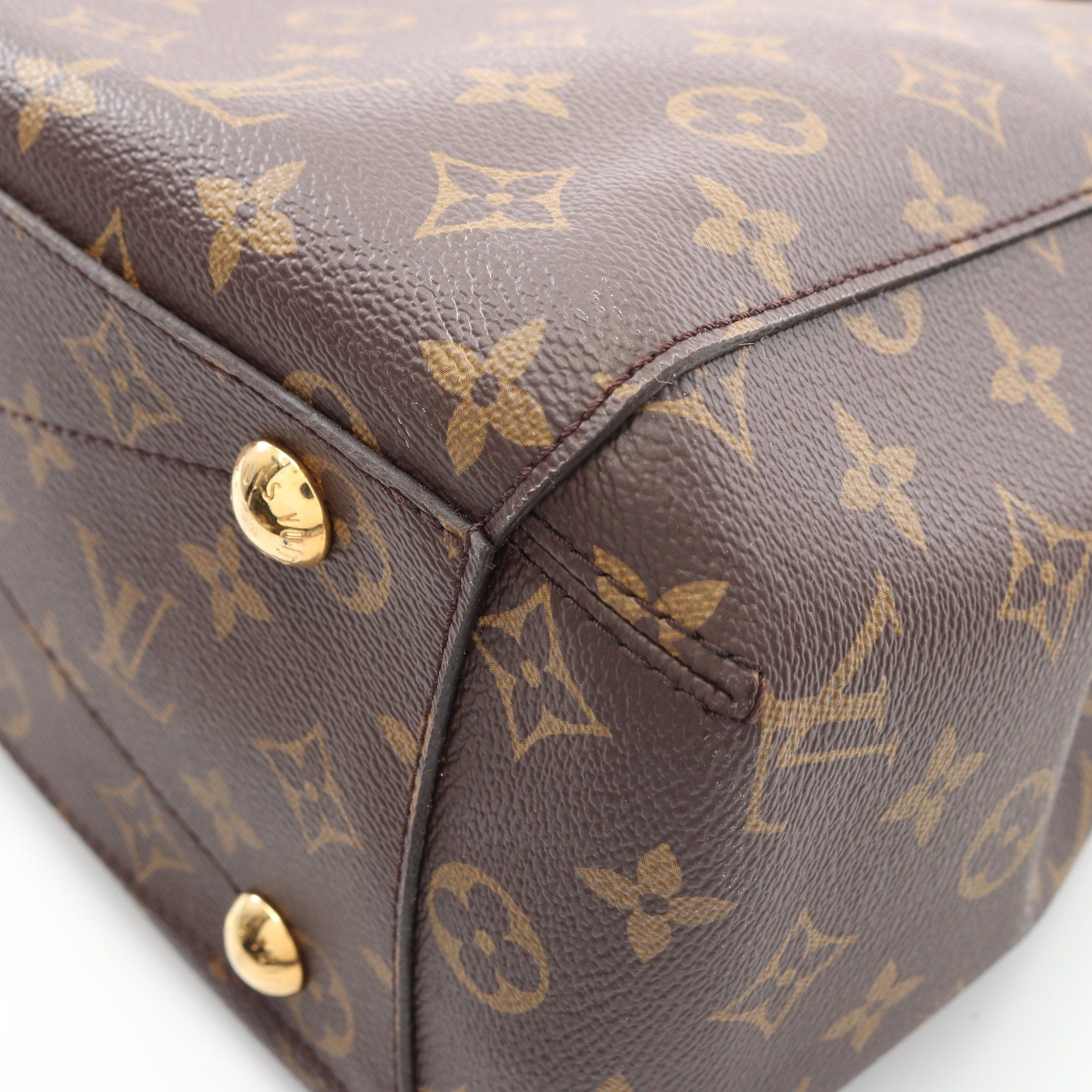 Louis Vuitton Louis Vuitton Montaigne Mm Monogram Handbag Leather Brown Size ONE SIZE - 7 Thumbnail