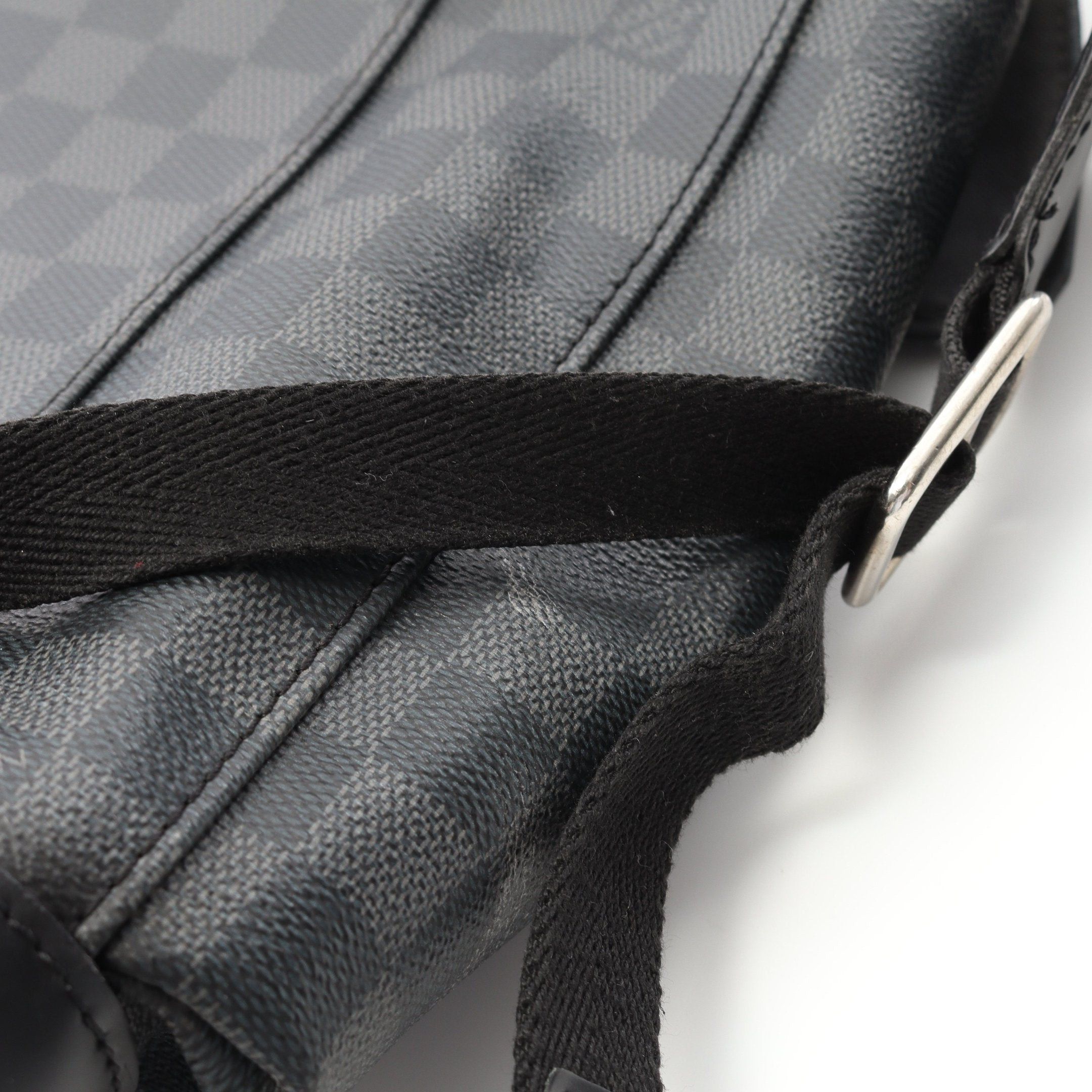 Louis Vuitton Louis Vuitton Christopher Pm Damier Graphite Backpack Rucksack Leather Black Red Size ONE SIZE - 10 Thumbnail