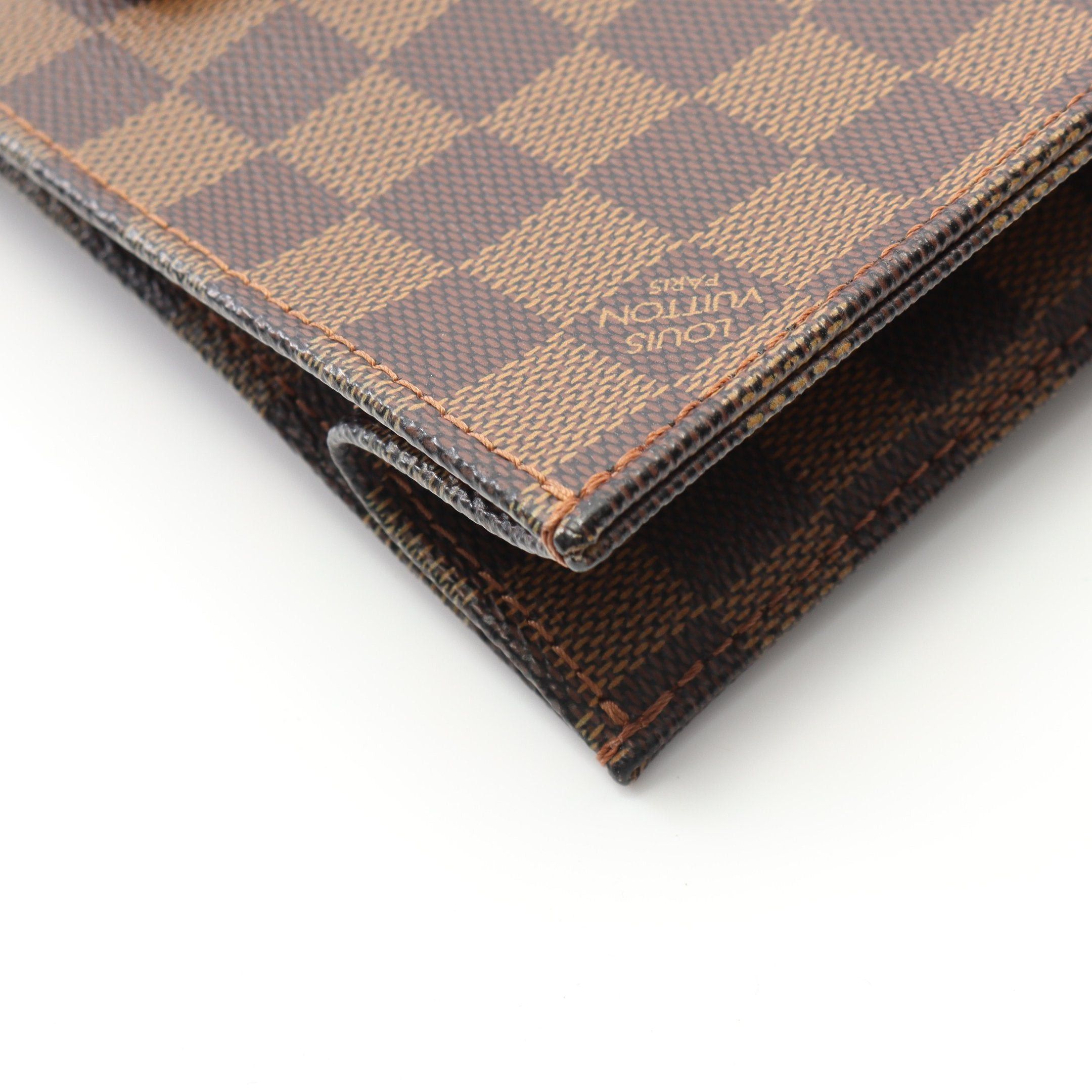 Louis Vuitton Louis Vuitton Sac Plat Damier Ebene Handbag Tote Bag Leather Brown Size ONE SIZE - 9 Thumbnail