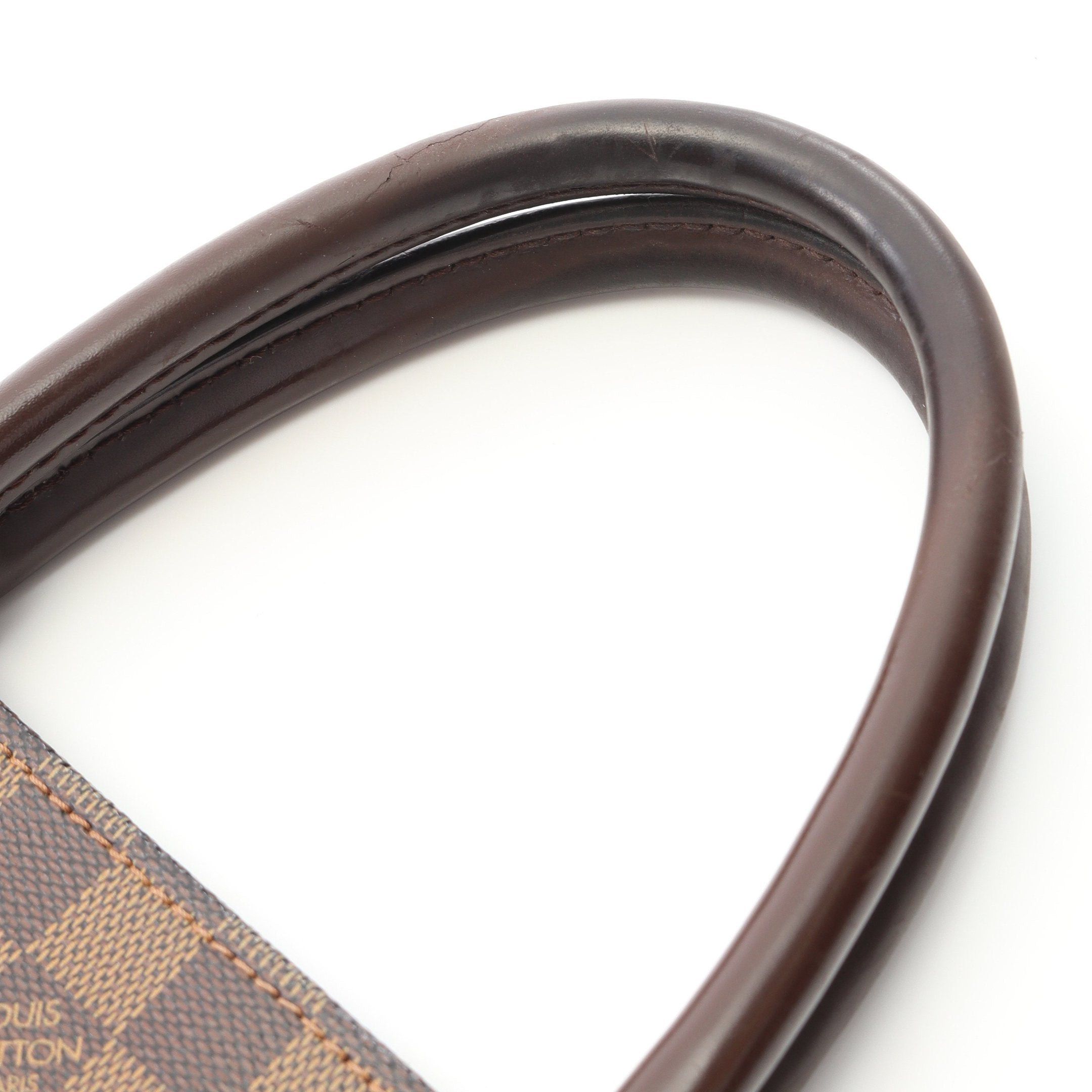 Louis Vuitton Louis Vuitton Sac Plat Damier Ebene Handbag Tote Bag Leather Brown Size ONE SIZE - 6 Thumbnail
