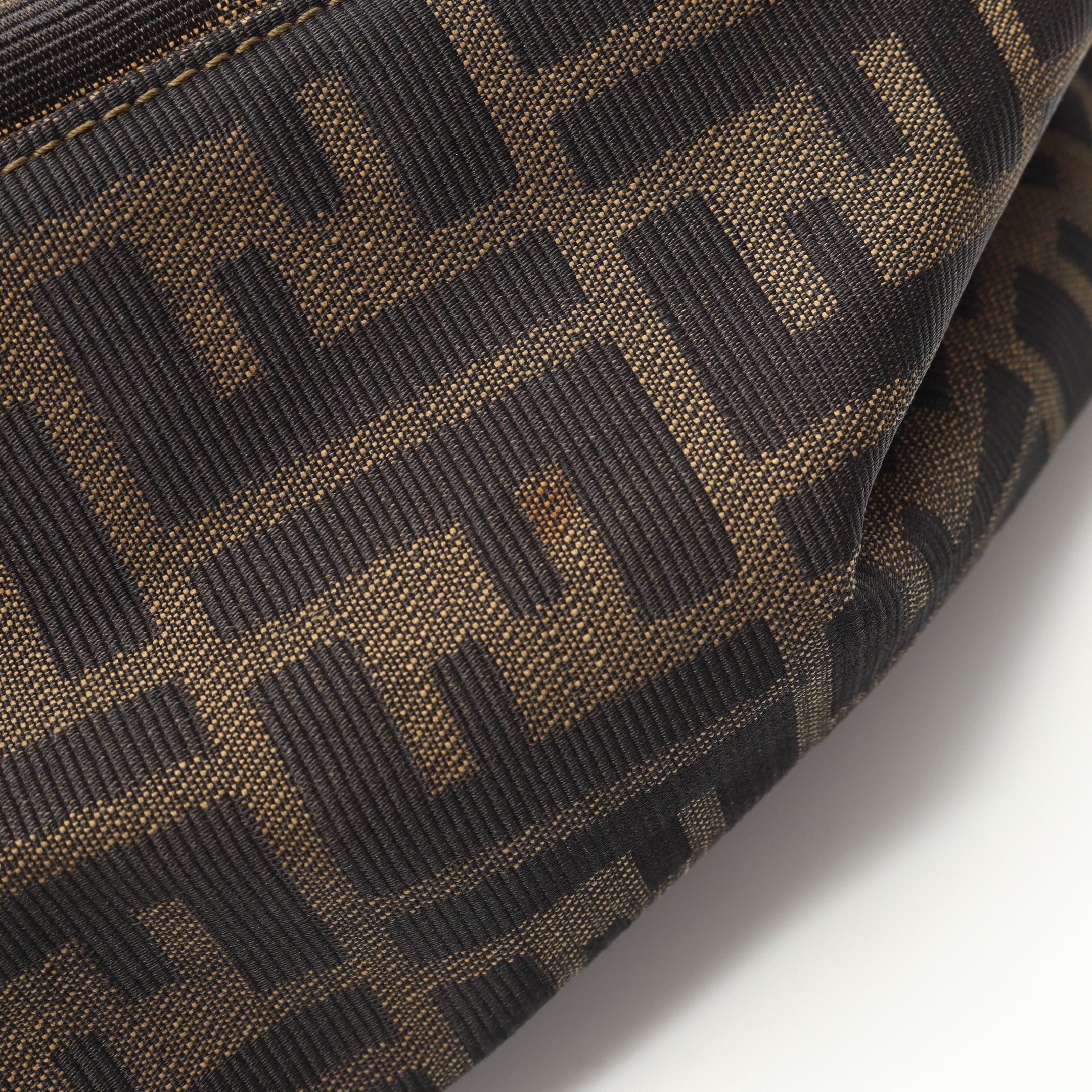Fendi Fendi Zucca Handbag Tote Bag Canvas Leather Brown Dark Size ONE SIZE - 8 Thumbnail