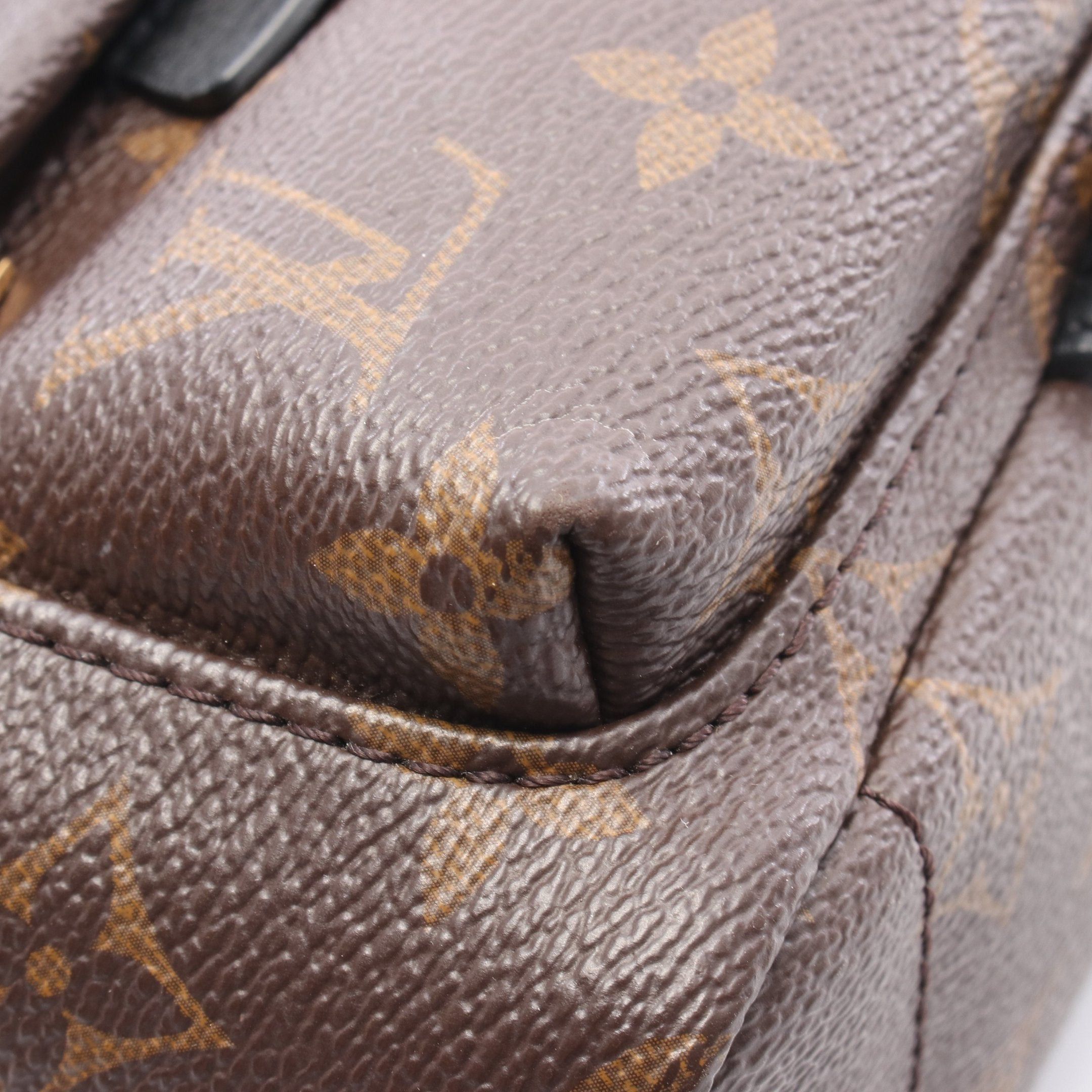 Louis Vuitton Louis Vuitton Palm Springs Backpack Mini Monogram Rucksack Leather Brown Black Size ONE SIZE - 7 Thumbnail