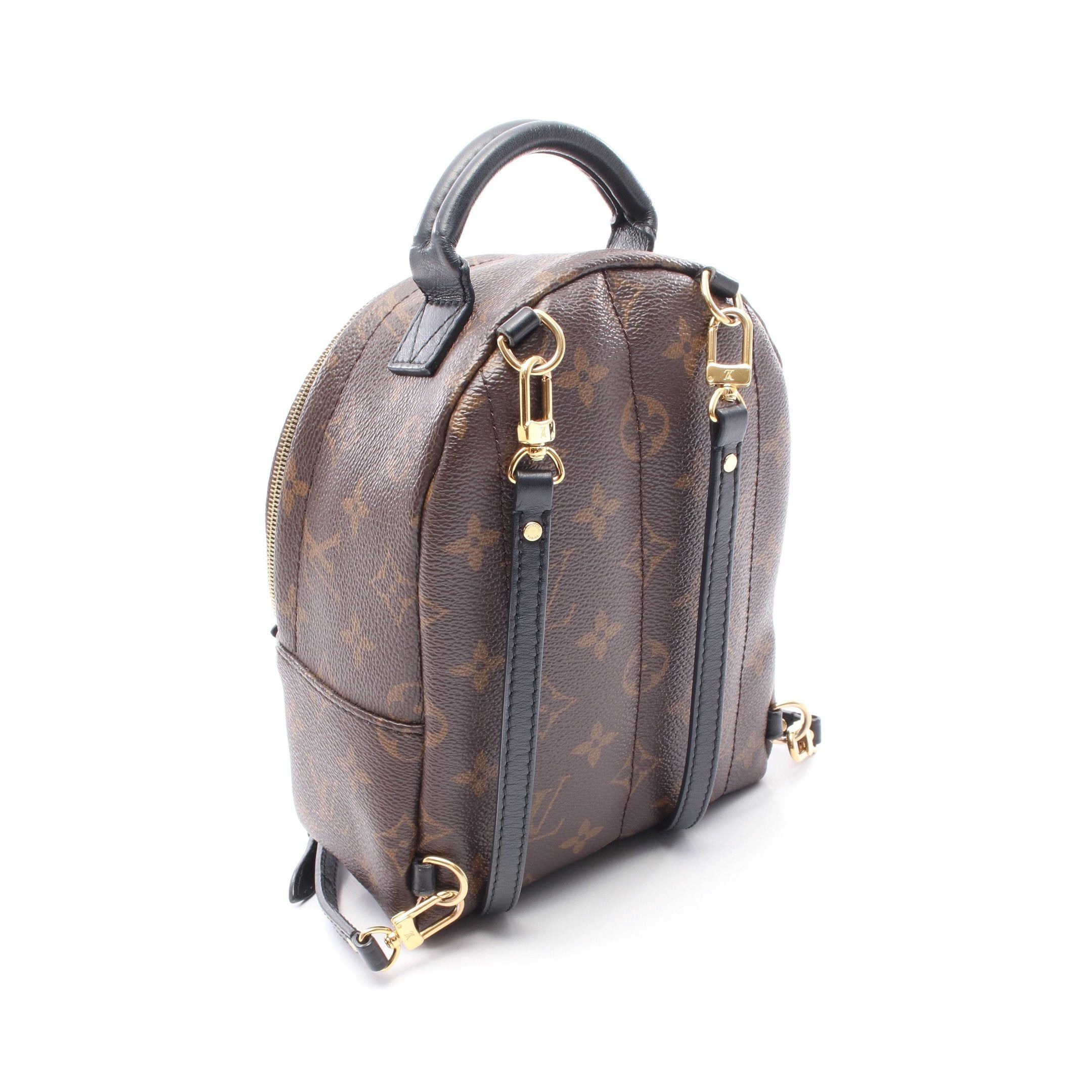 Louis Vuitton Louis Vuitton Palm Springs Backpack Mini Monogram Rucksack Leather Brown Black Size ONE SIZE - 2 Thumbnail