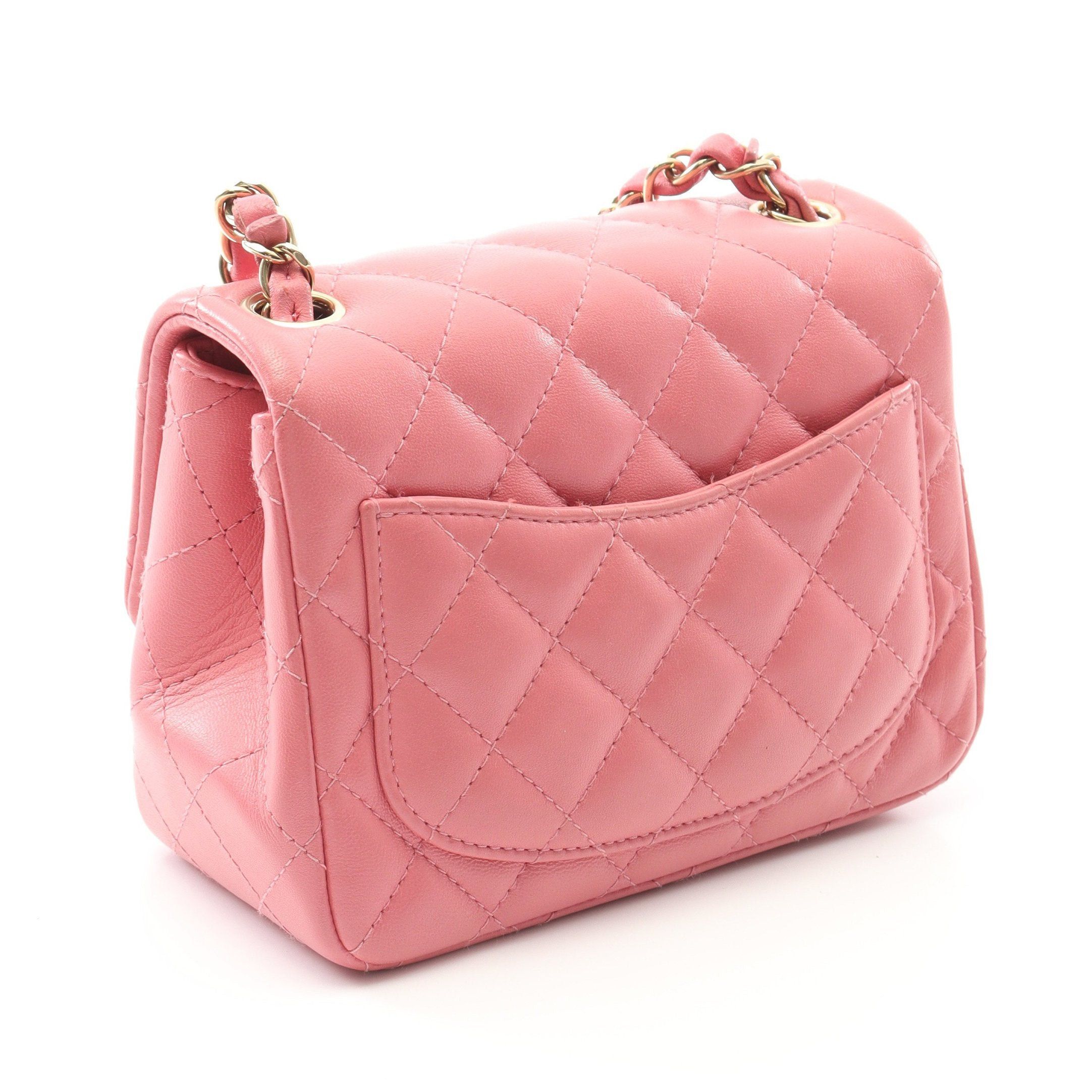 Chanel Chanel Mini Matelasse Chain Shoulder Bag Lambskin Pink Gold Hardware Size ONE SIZE - 2 Thumbnail