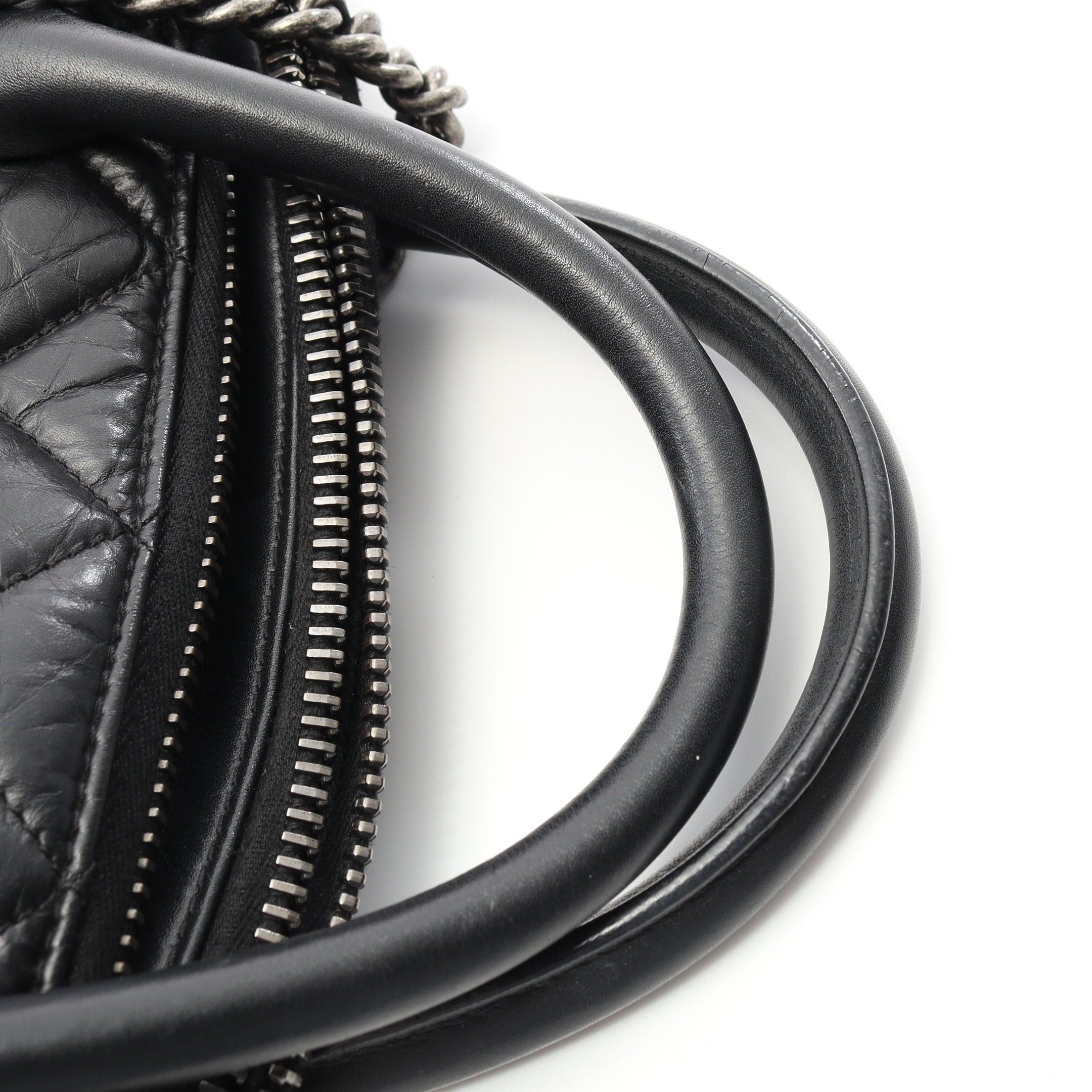 Chanel Chanel Matelasse Chain Shoulder Bag Tote Leather Black Antique Silver Hardware Size ONE SIZE - 11 Thumbnail
