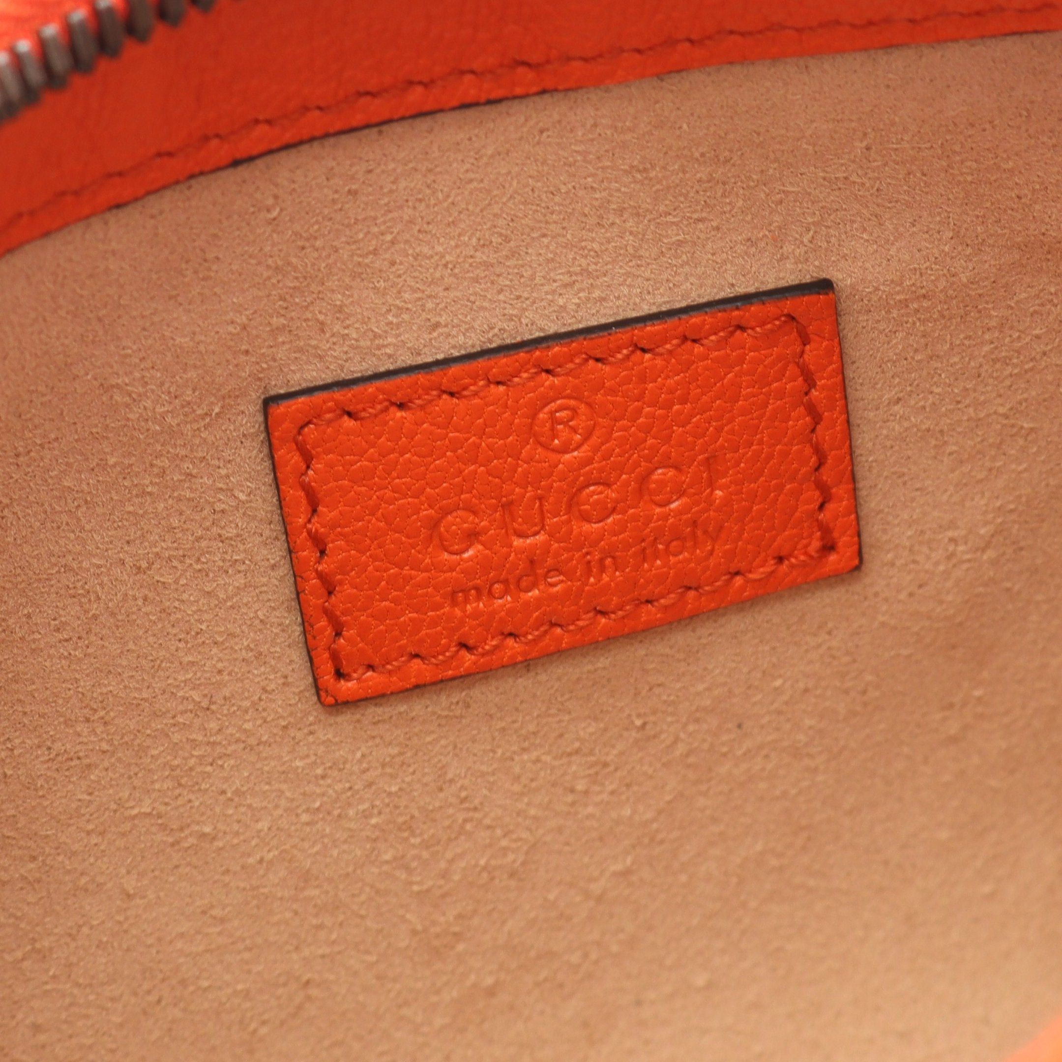 Gucci Gucci Aphrodite Gg Marmont Handbag Leather Orange Size ONE SIZE - 4 Thumbnail