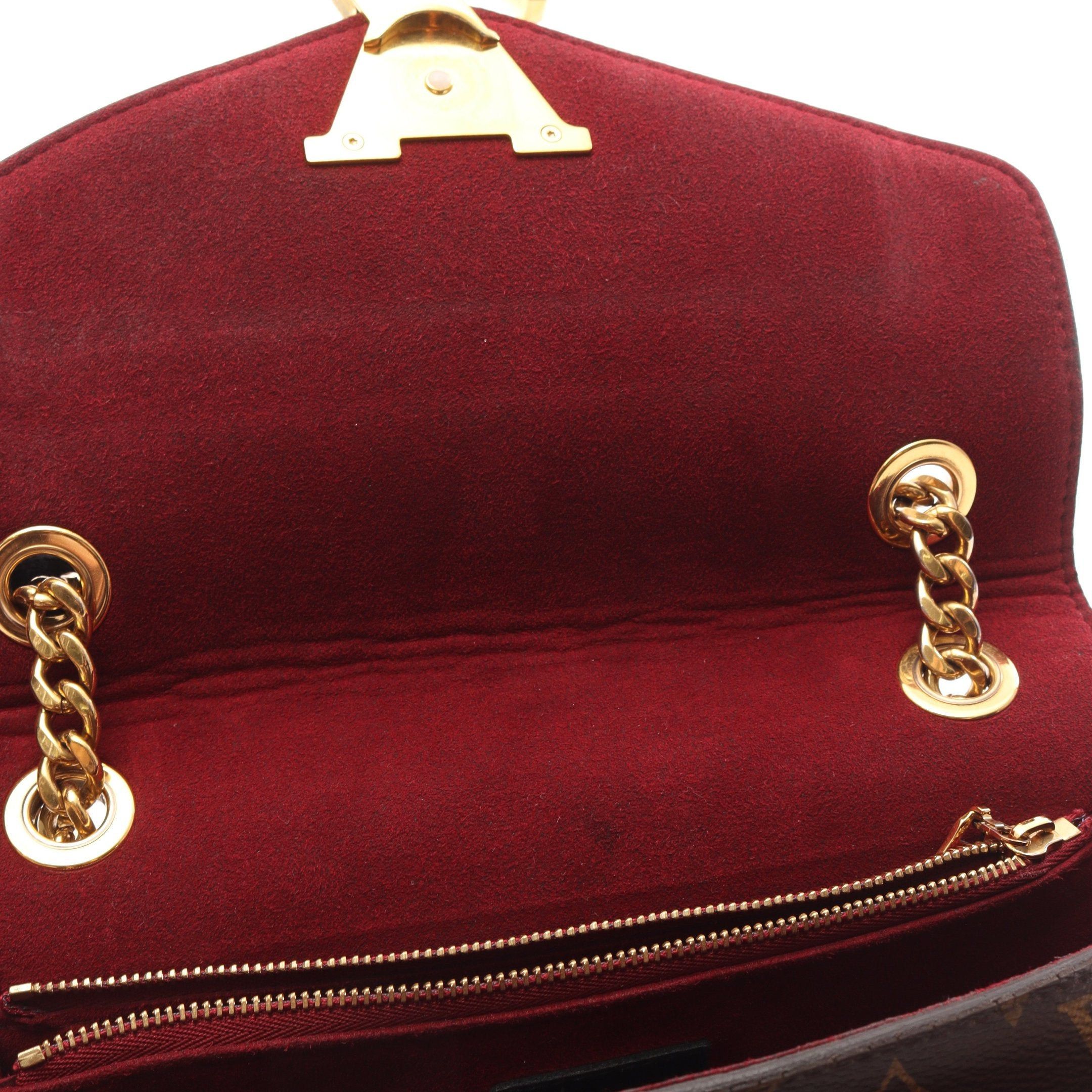 Louis Vuitton Louis Vuitton Passy Monogram Chain Shoulder Bag Leather Brown Black Size ONE SIZE - 6 Thumbnail
