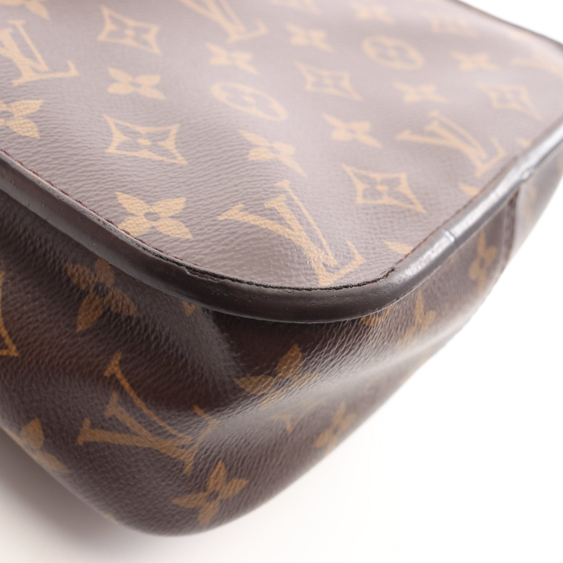 Louis Vuitton Louis Vuitton Passy Monogram Chain Shoulder Bag Leather Brown Black Size ONE SIZE - 8 Thumbnail