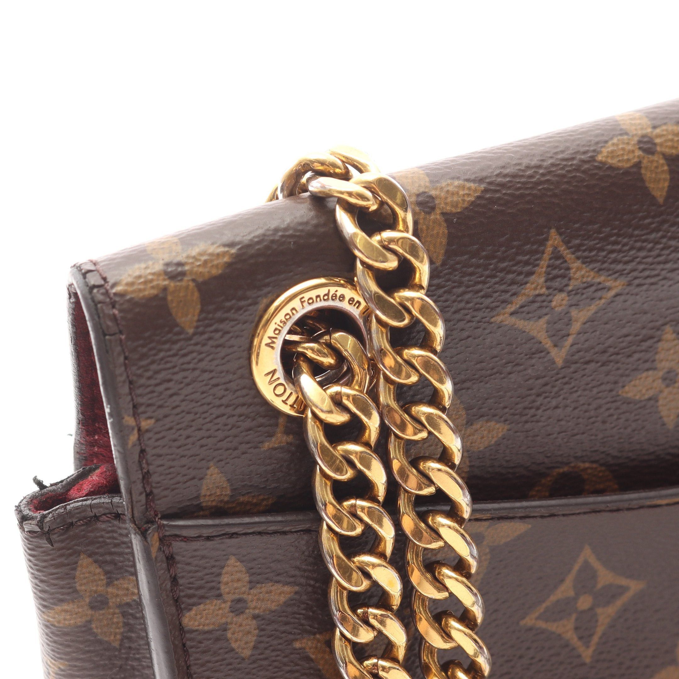 Louis Vuitton Louis Vuitton Passy Monogram Chain Shoulder Bag Leather Brown Black Size ONE SIZE - 15 Thumbnail