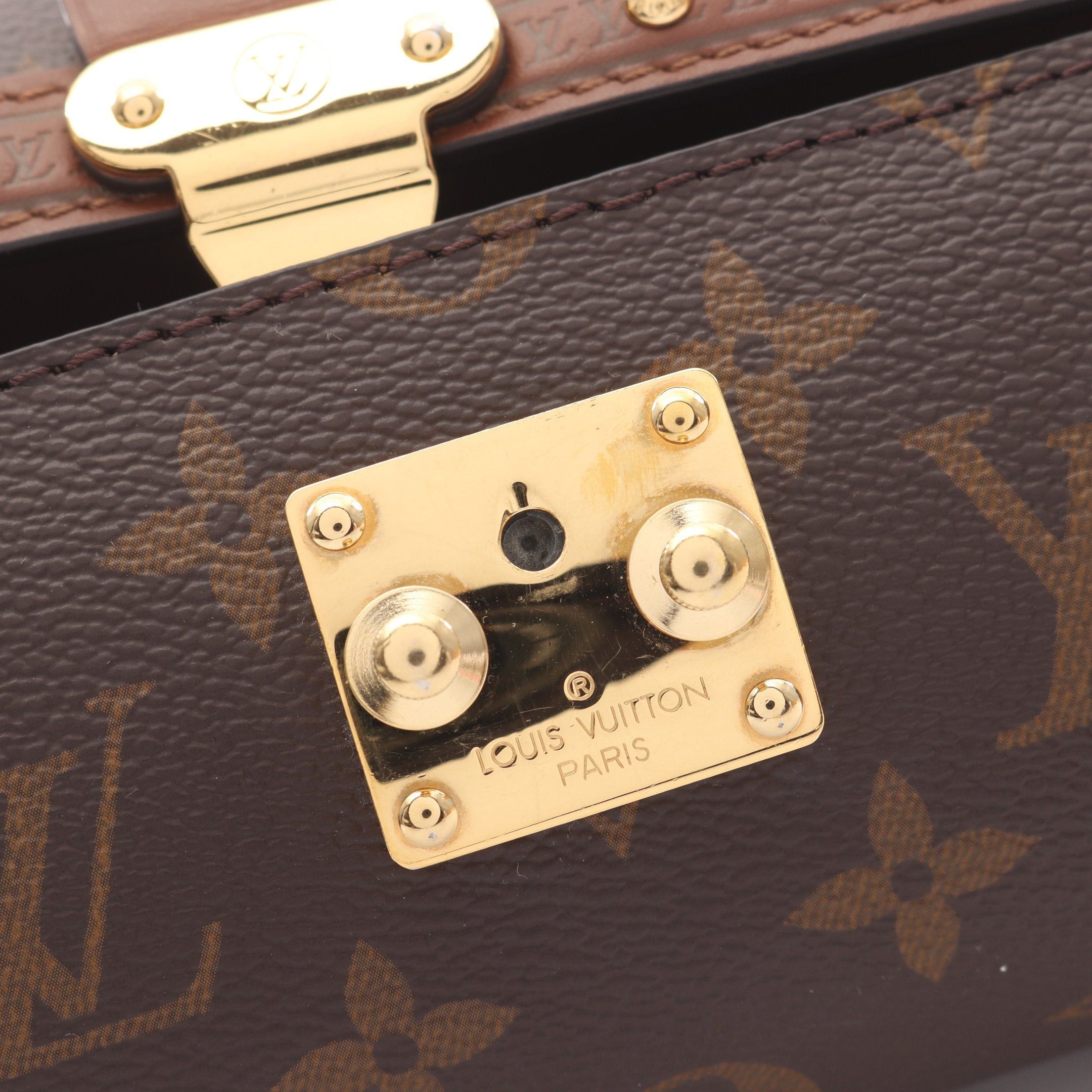 Louis Vuitton Louis Vuitton Butterfly Trunk Monogram Chain Handbag Leather Brown Size ONE SIZE - 7 Thumbnail
