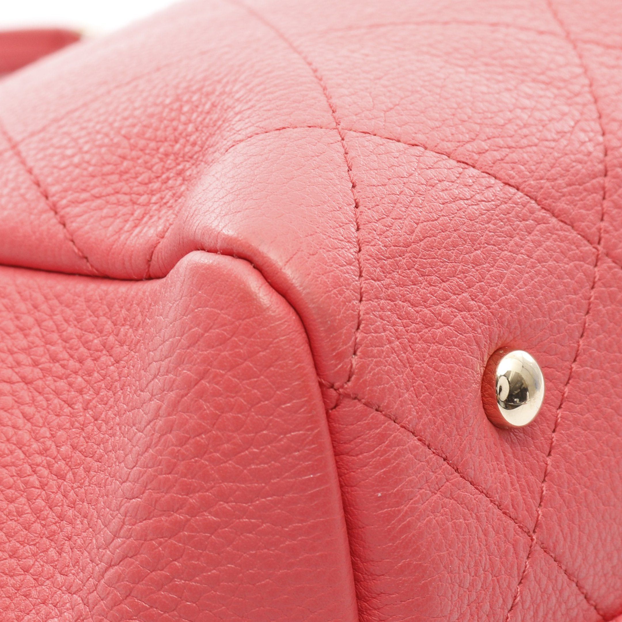 Chanel Chanel Small Shopping Bag Matelasse Chain Shoulder Leather Pink Gold Hardware Size ONE SIZE - 6 Thumbnail