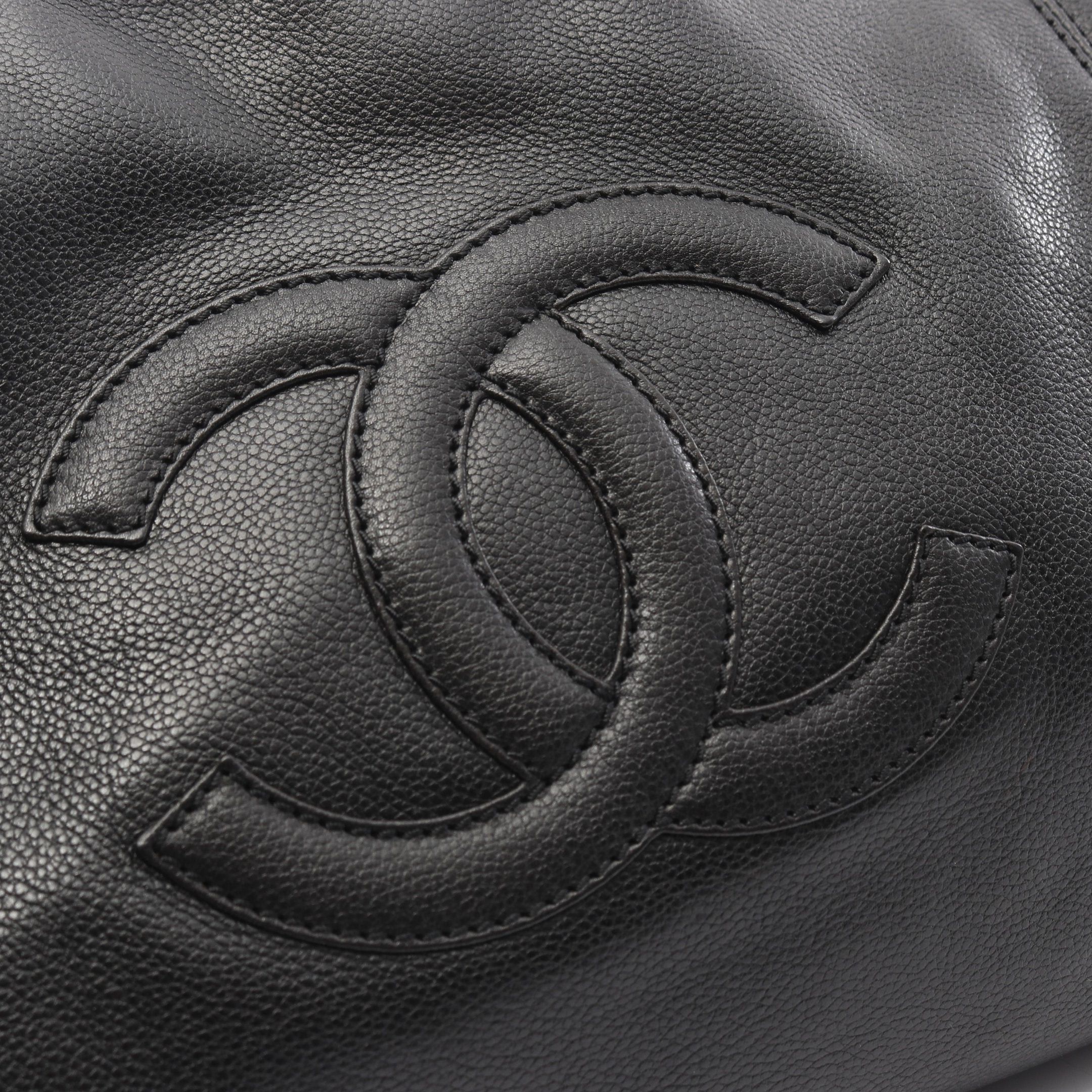 Chanel Chanel Coco Mark Chain Shoulder Bag Tote Caviar Skin Black Gold Hardware Size ONE SIZE - 10 Thumbnail