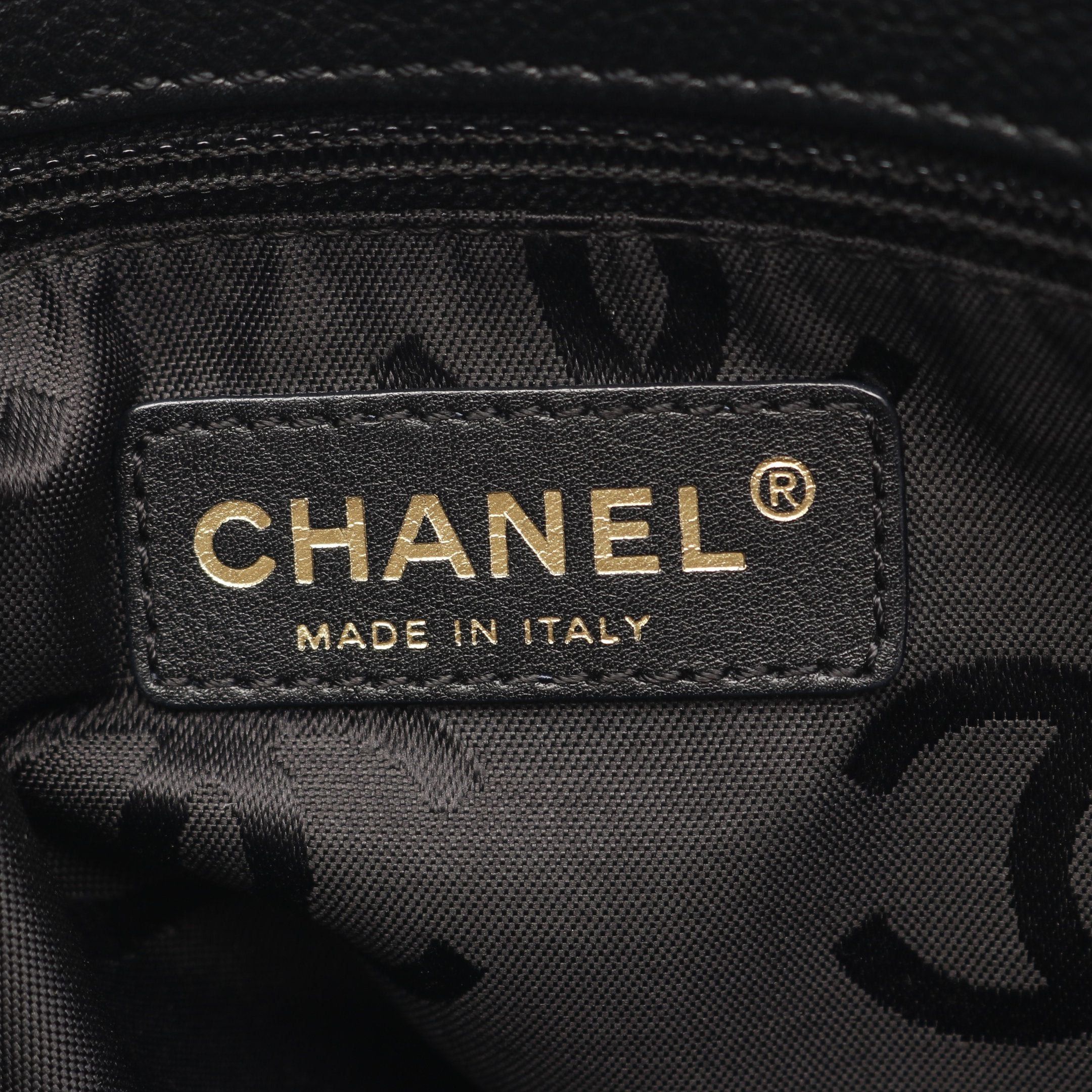 Chanel Chanel Coco Mark Chain Shoulder Bag Tote Caviar Skin Black Gold Hardware Size ONE SIZE - 4 Thumbnail
