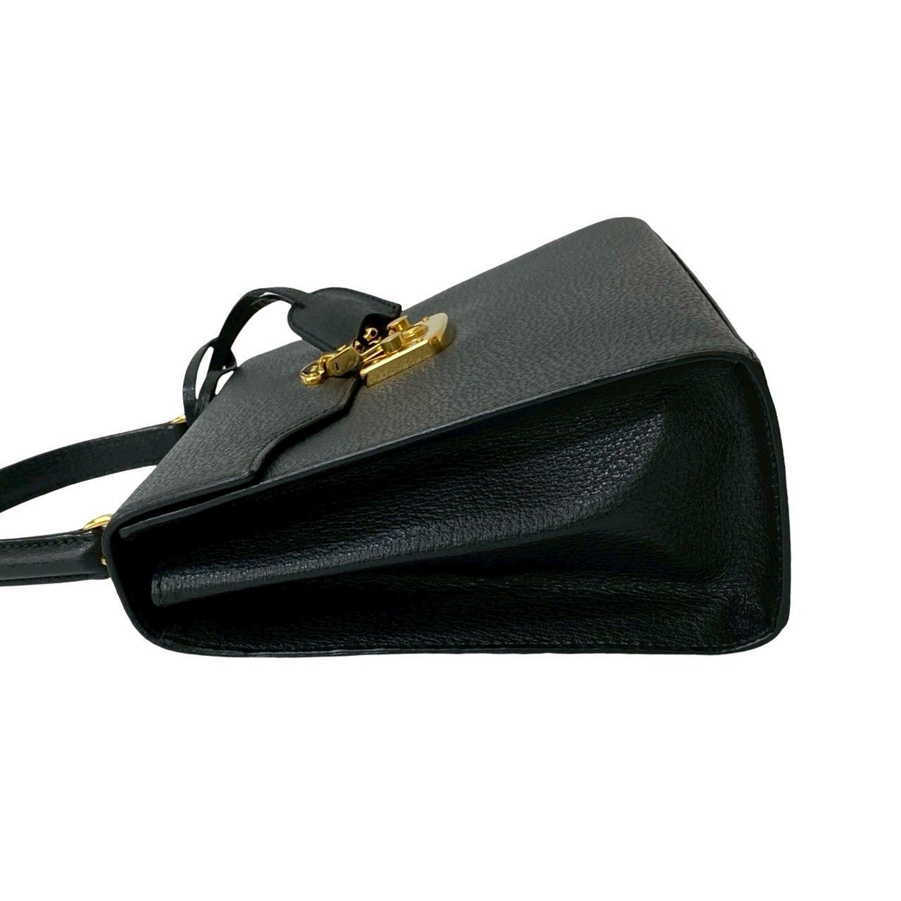Gucci Gucci Gucci Old Gucci Leather 2way Shoulder Bag Handbag Leather Shoulder Bag Size ONE SIZE - 6 Thumbnail