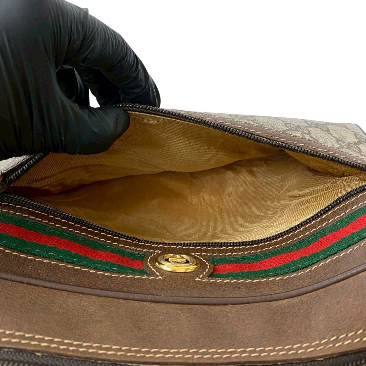 Gucci Gucci Gucci Old Gucci GG Logo PVC Leather Shoulder Bag Leather Shoulder Bag Size ONE SIZE - 11 Thumbnail