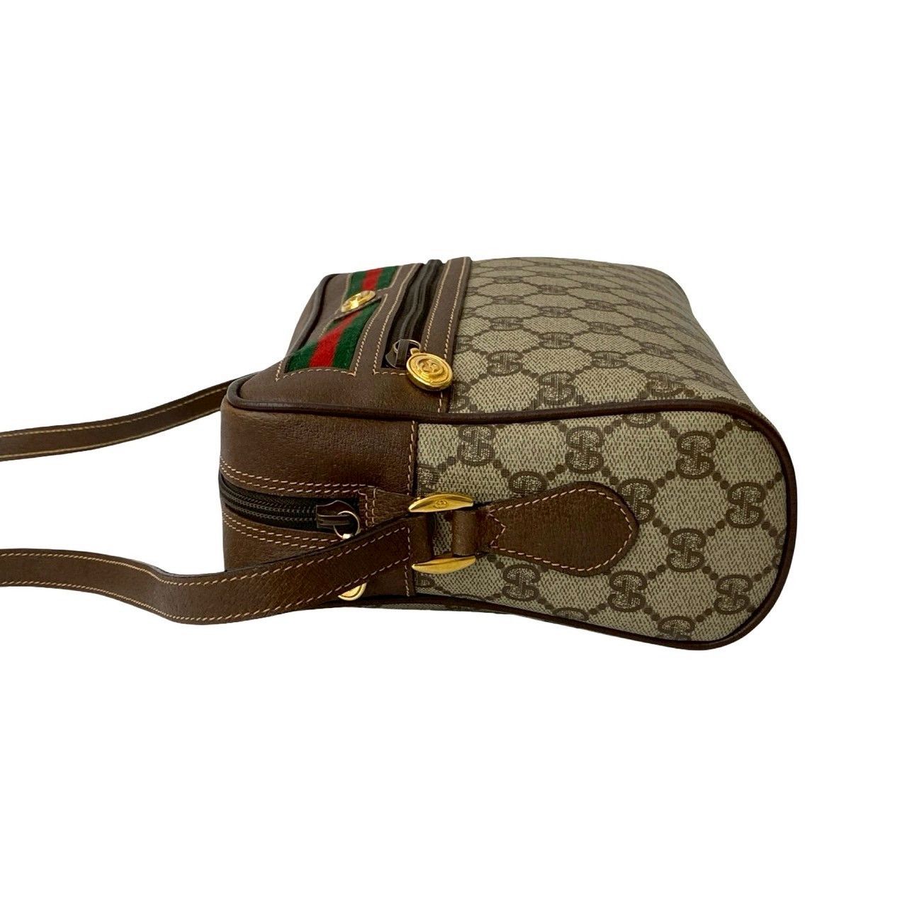 Gucci Gucci Gucci Old Gucci GG Logo PVC Leather Shoulder Bag Leather Shoulder Bag Size ONE SIZE - 6 Thumbnail