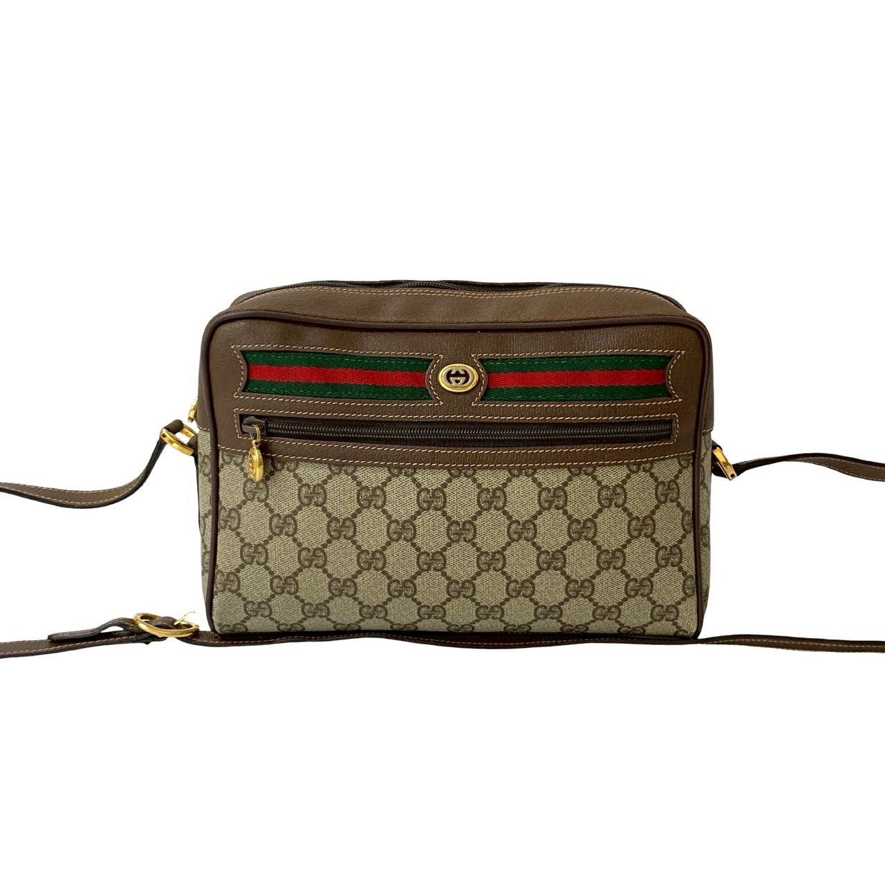 Gucci Gucci Gucci Old Gucci GG Logo PVC Leather Shoulder Bag Leather Shoulder Bag Size ONE SIZE - 2 Thumbnail
