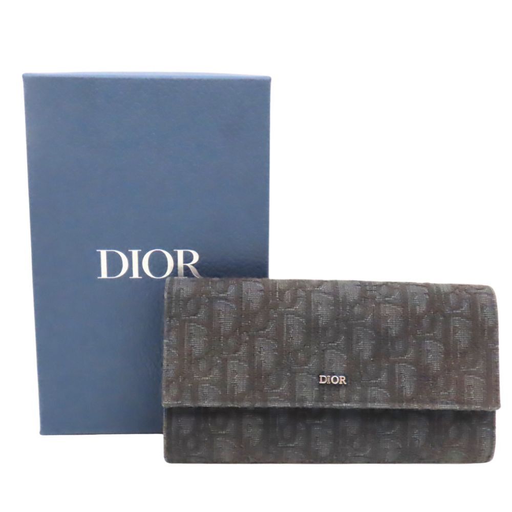 Dior Dior Dior Long Wrap Wallet Jacquard Long Wallet Others Long Wallet 2ESBC312YSE DUTY FREE for USA Size ONE SIZE - 13 Thumbnail
