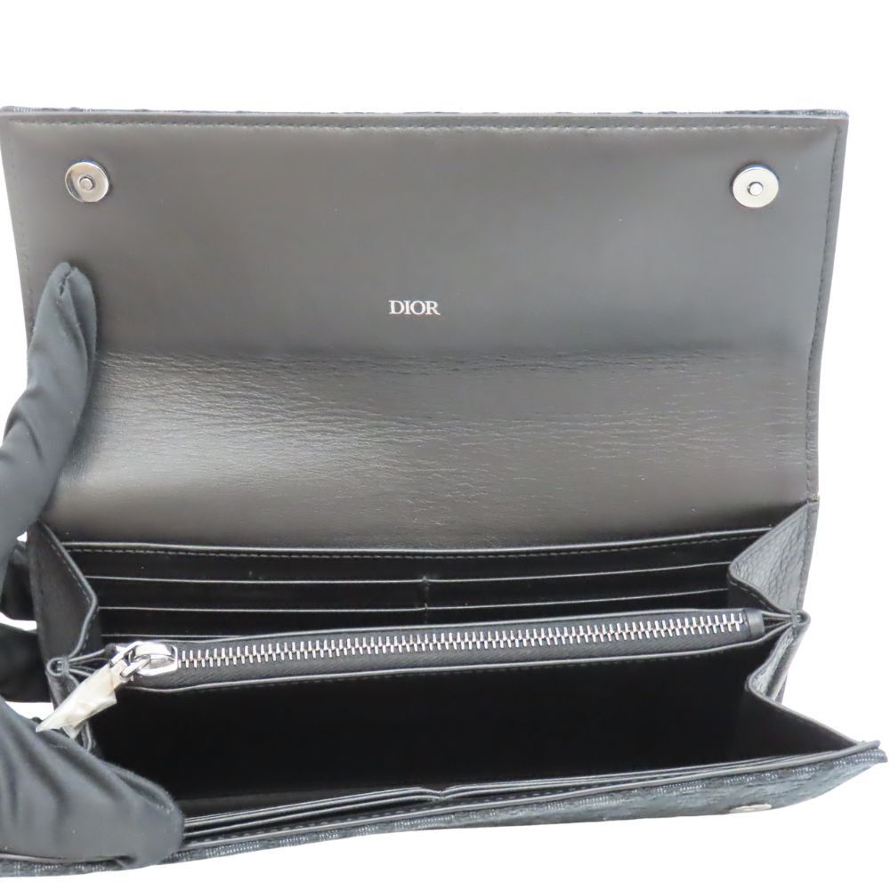 Dior Dior Dior Long Wrap Wallet Jacquard Long Wallet Others Long Wallet 2ESBC312YSE DUTY FREE for USA Size ONE SIZE - 10 Thumbnail