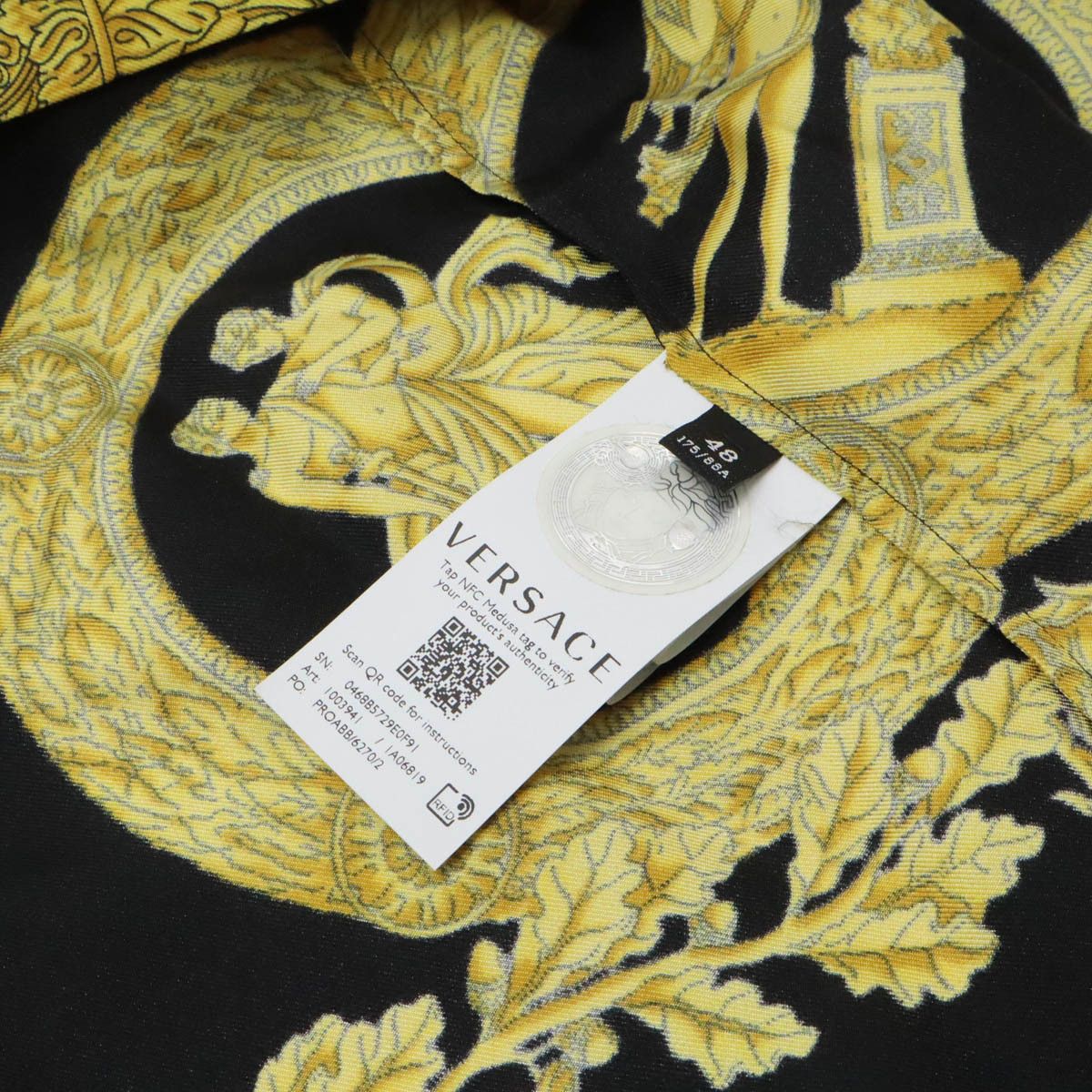 Versace Versace Versace Barocco Medusa Silk Shirt Others Tops Size ONE SIZE - 7 Thumbnail