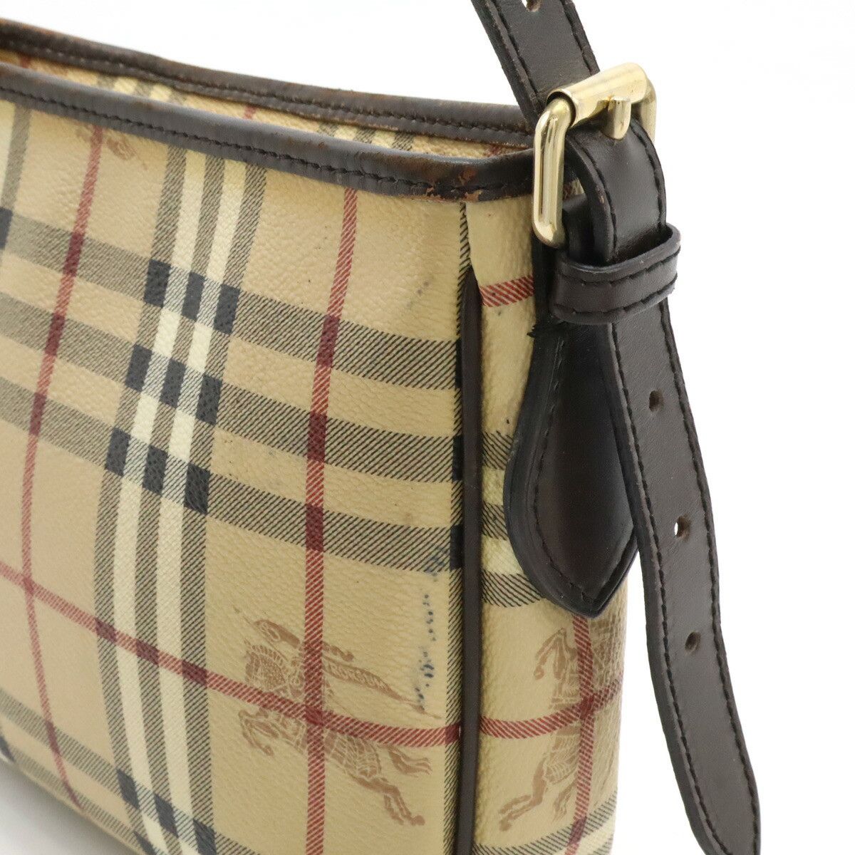 Burberry Burberry Burberry PVC Leather Shadow Horse Nova Check Shoulder Bag Canvas Shoulder Bag DUTY FREE for USA Size ONE SIZE - 6 Thumbnail