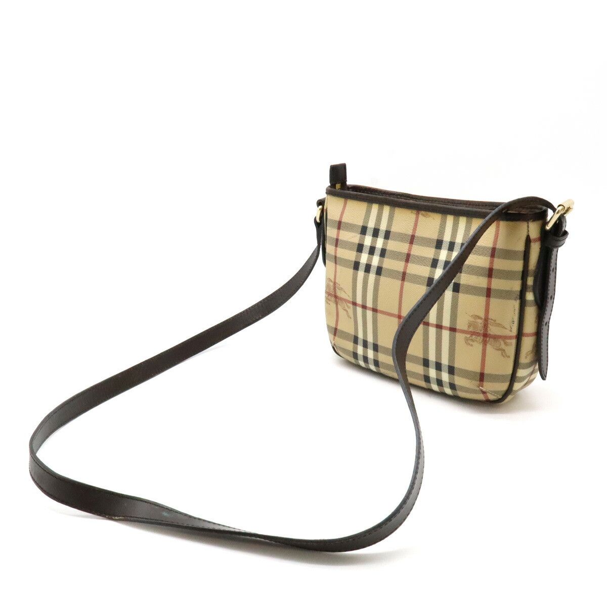 Burberry Burberry Burberry PVC Leather Shadow Horse Nova Check Shoulder Bag Canvas Shoulder Bag DUTY FREE for USA Size ONE SIZE - 2 Thumbnail