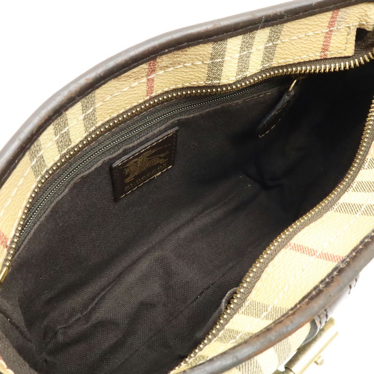 Burberry Burberry Burberry PVC Leather Shadow Horse Nova Check Shoulder Bag Canvas Shoulder Bag DUTY FREE for USA Size ONE SIZE - 5 Thumbnail