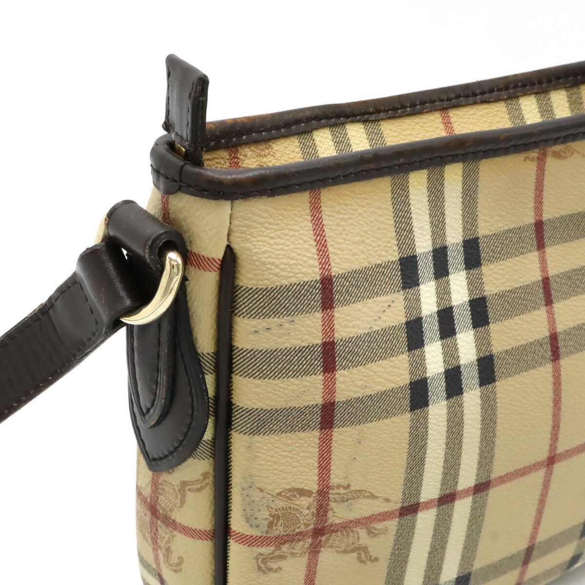 Burberry Burberry Burberry PVC Leather Shadow Horse Nova Check Shoulder Bag Canvas Shoulder Bag DUTY FREE for USA Size ONE SIZE - 8 Thumbnail