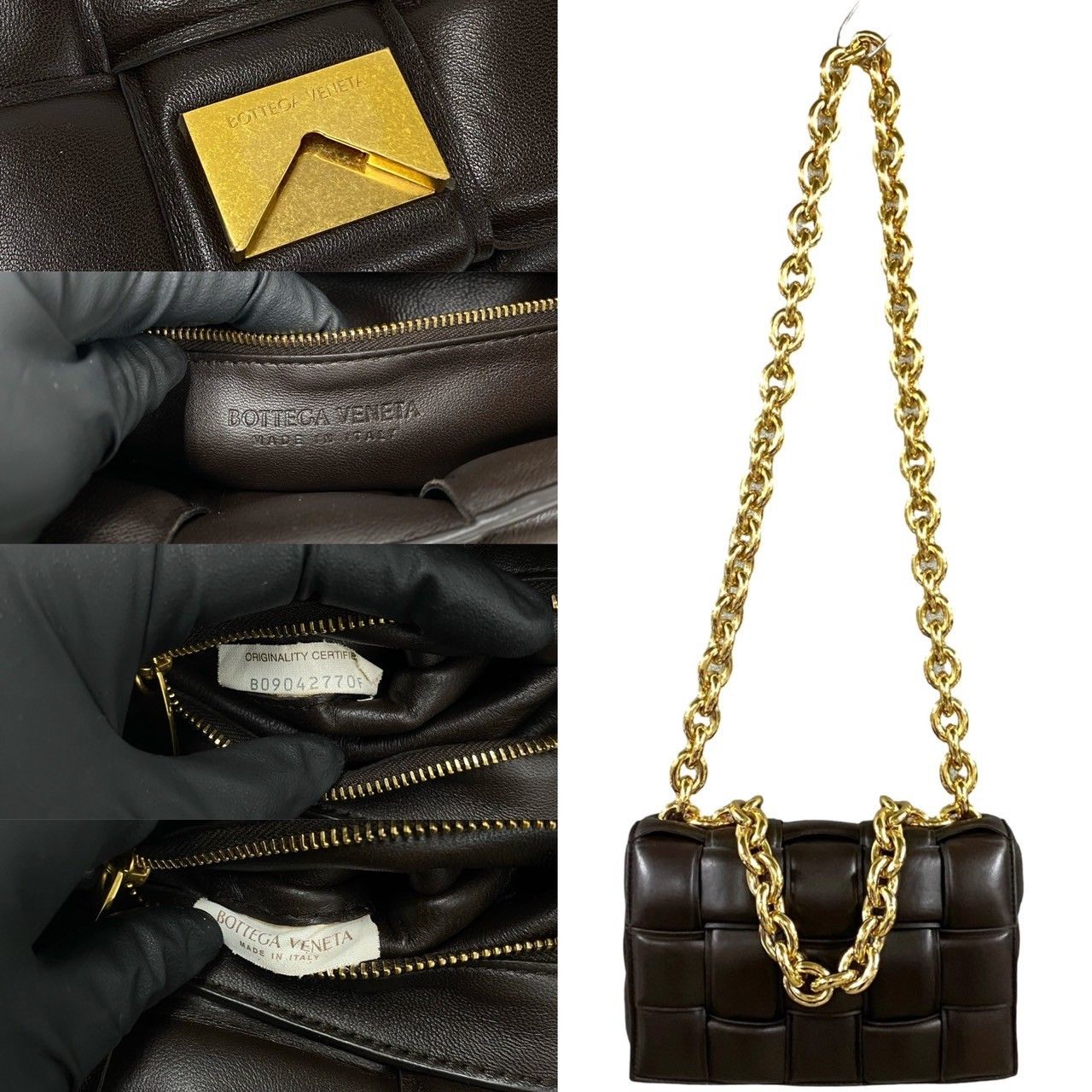 Bottega Veneta Bottega Veneta Bottega Veneta The Chain Padded Cassette Leather Shoulder Bag Leather Shoulder Bag Size ONE SIZE - 4 Thumbnail