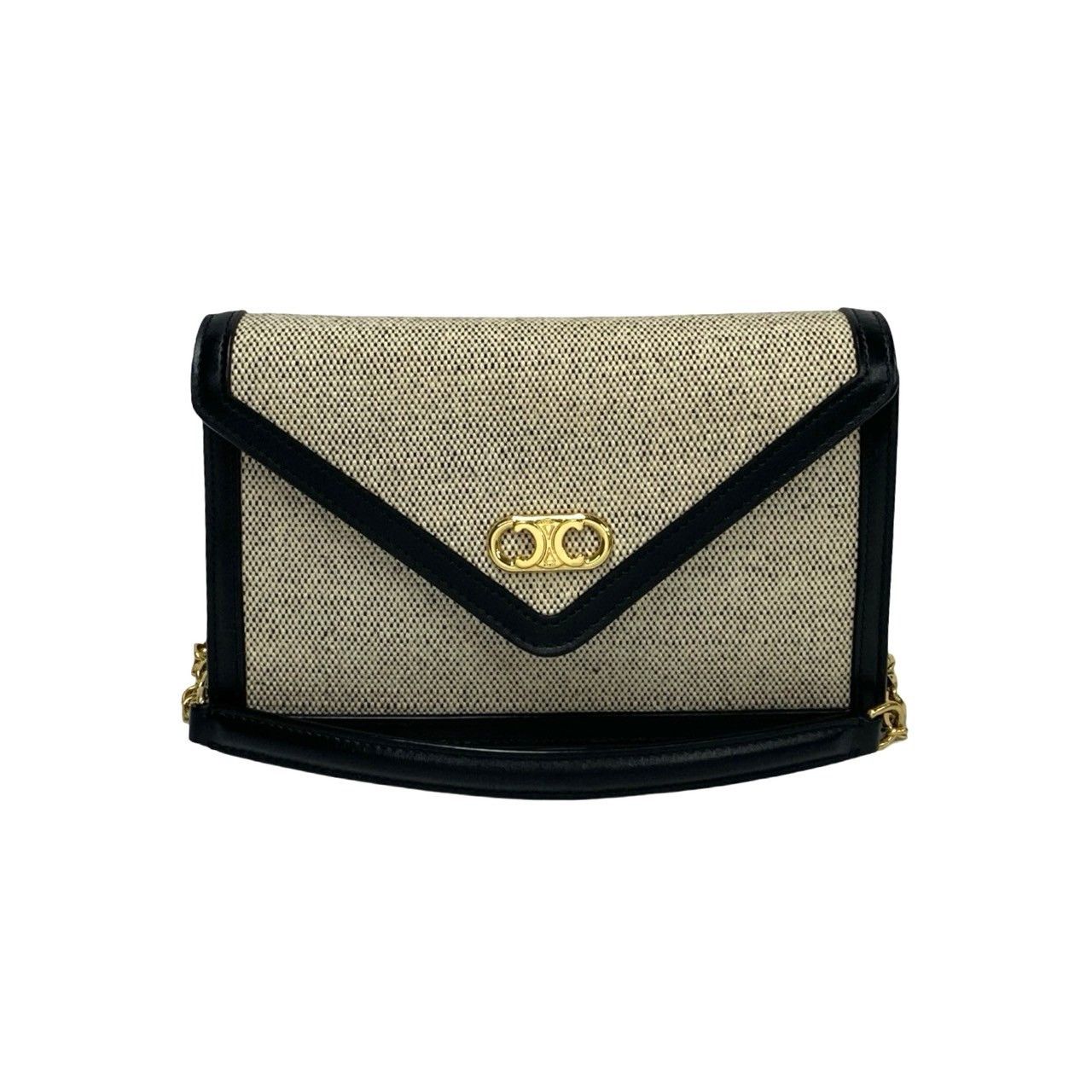 Celine Celine Celine Triomphe Canvas Leather Shoulder Bag Canvas Shoulder Bag Size ONE SIZE - 2 Thumbnail