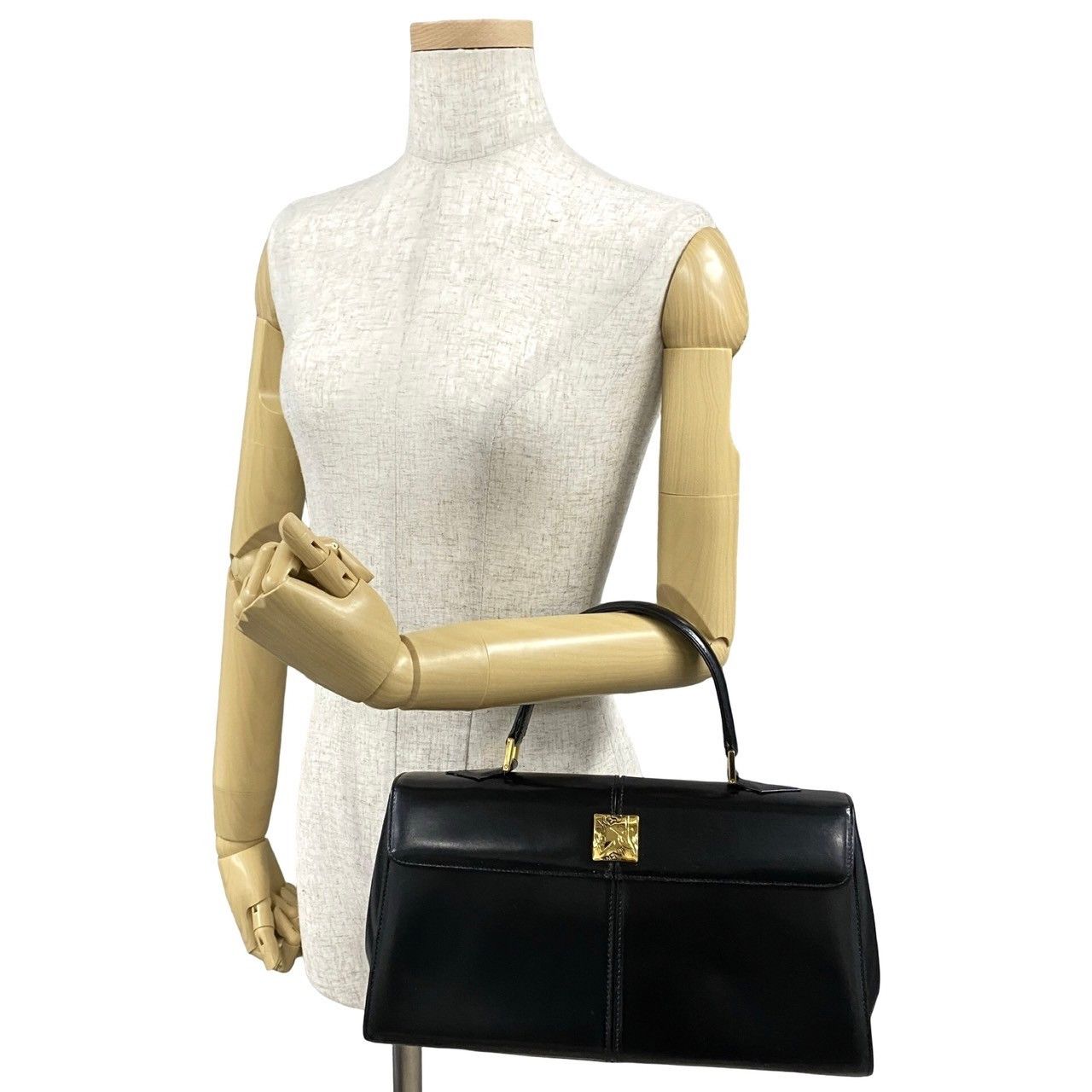 Yves Saint Laurent Yves Saint Laurent Yves Saint Laurent YSL Logo Calf Leather Handbag Leather Handbag Size ONE SIZE - 3 Thumbnail