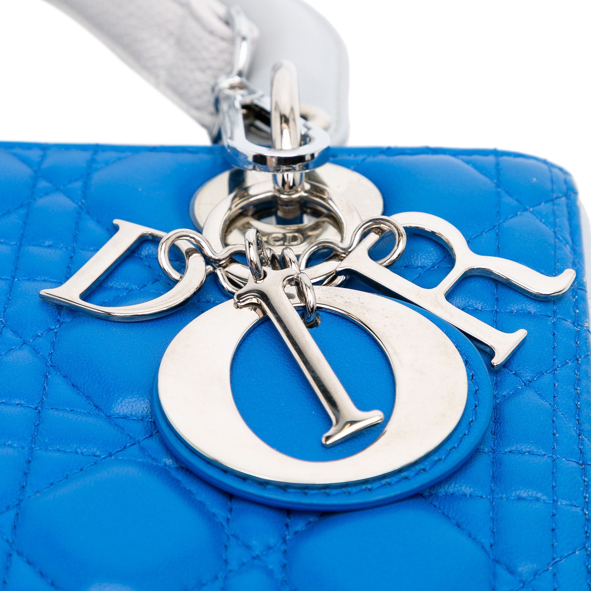 Dior Dior Medium Bicolor Lambskin Cannage Lady Dior Size ONE SIZE - 7 Thumbnail