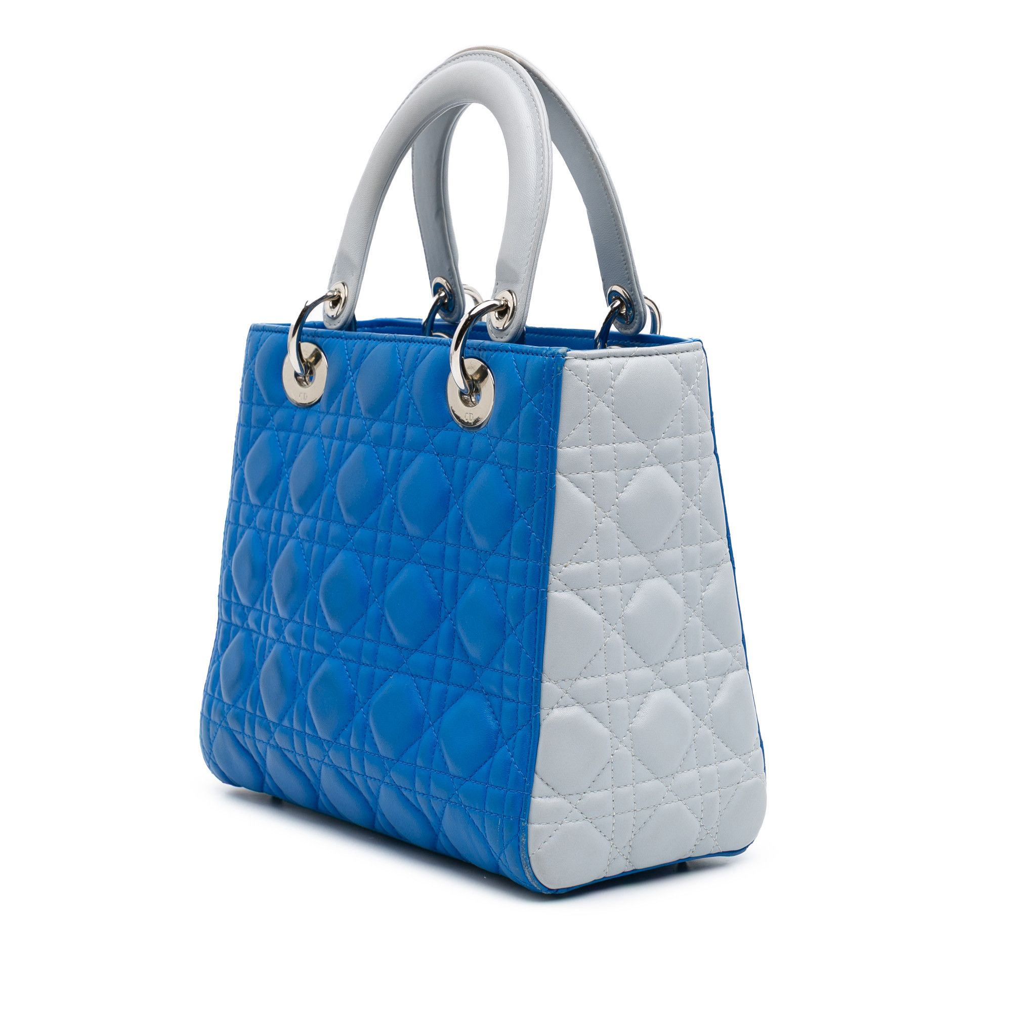 Dior Dior Medium Bicolor Lambskin Cannage Lady Dior Size ONE SIZE - 2 Thumbnail