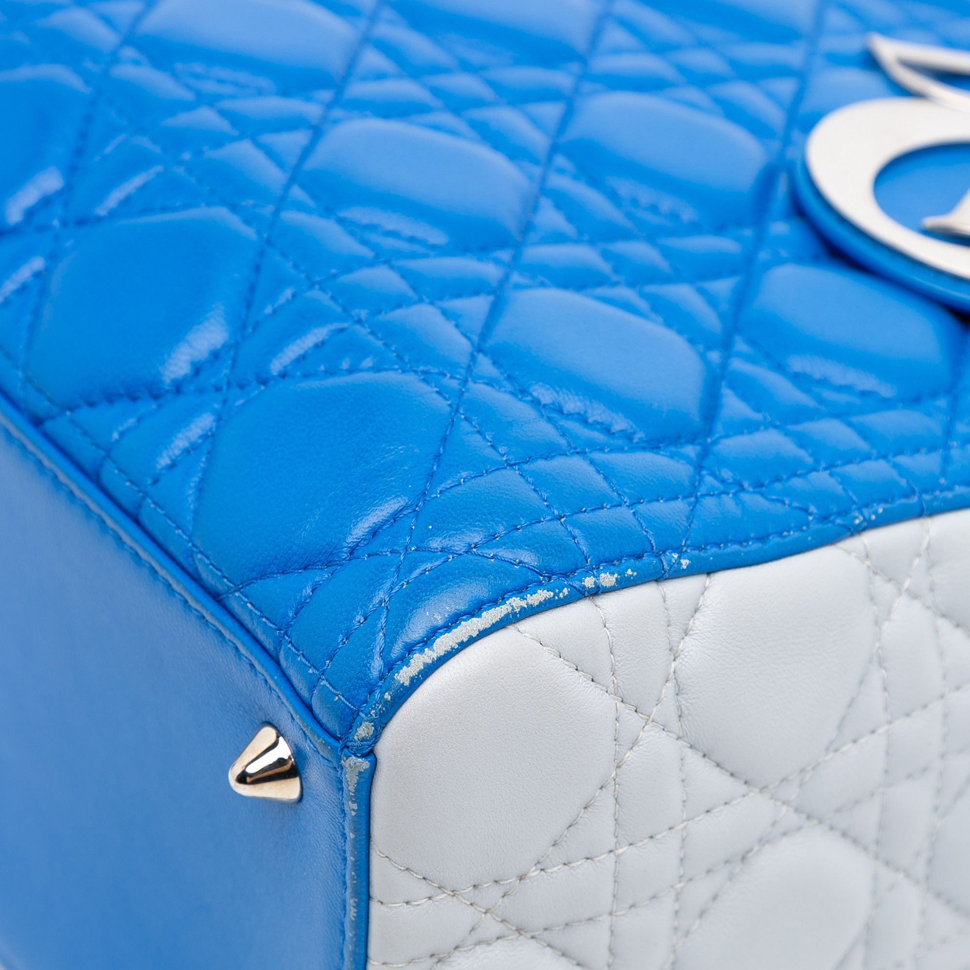 Dior Dior Medium Bicolor Lambskin Cannage Lady Dior Size ONE SIZE - 10 Thumbnail