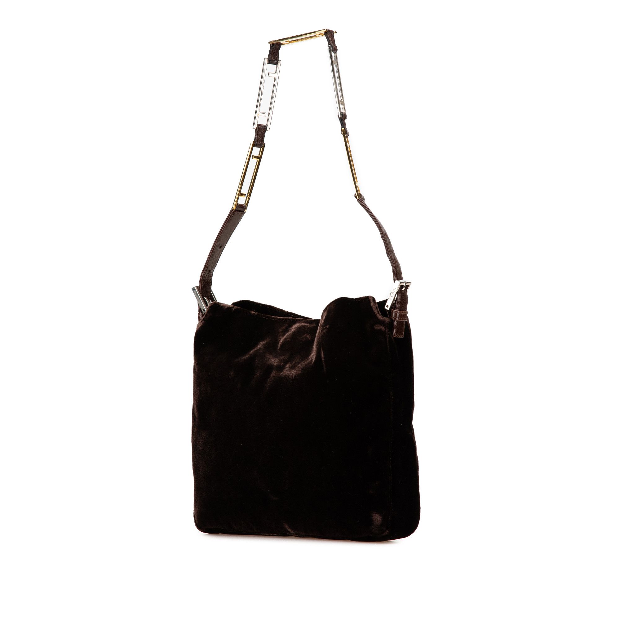 Fendi Velvet Shoulder Bag