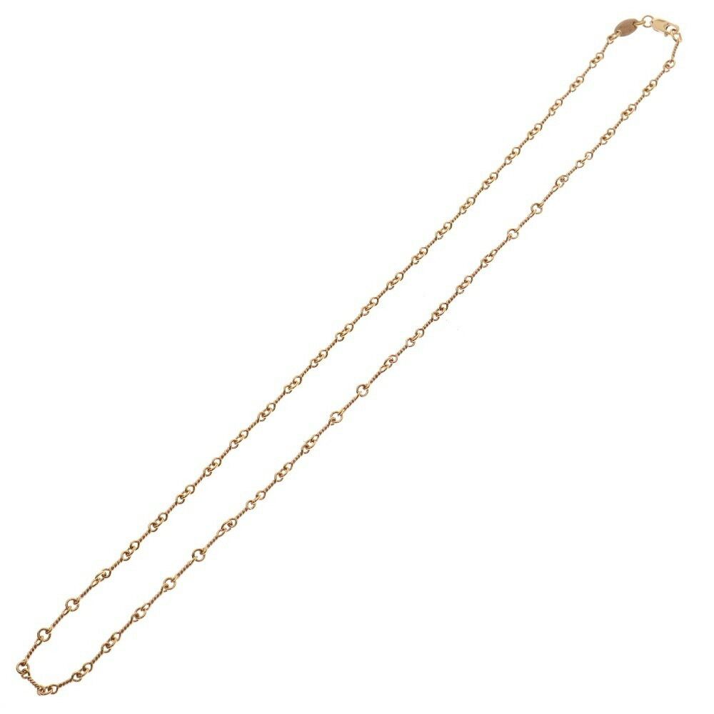 Chrome Hearts 22k Neckchain ​​ Twisted Chain Necklace 18inch Gold