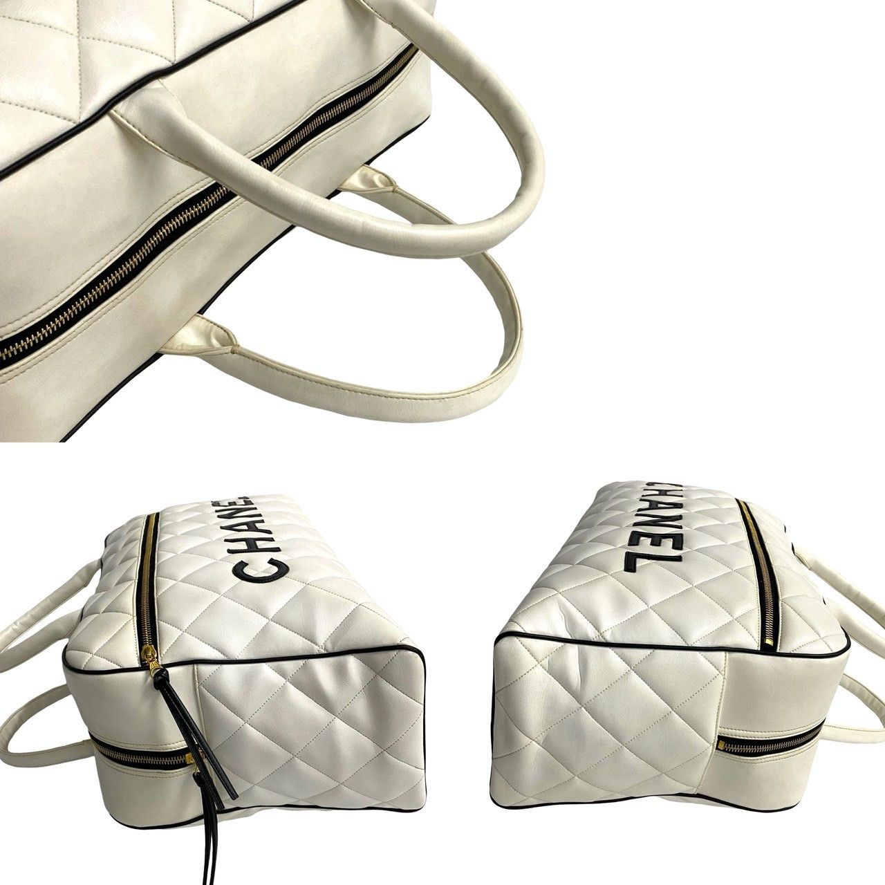 Chanel Chanel Chanel Matelasse Sports Line Leather Boston Bag Leather Travel Bag Size ONE SIZE - 6 Thumbnail