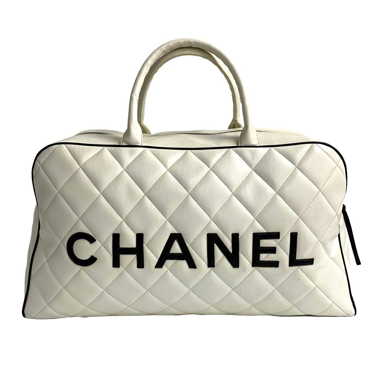 Chanel Chanel Chanel Matelasse Sports Line Leather Boston Bag Leather Travel Bag Size ONE SIZE - 5 Thumbnail