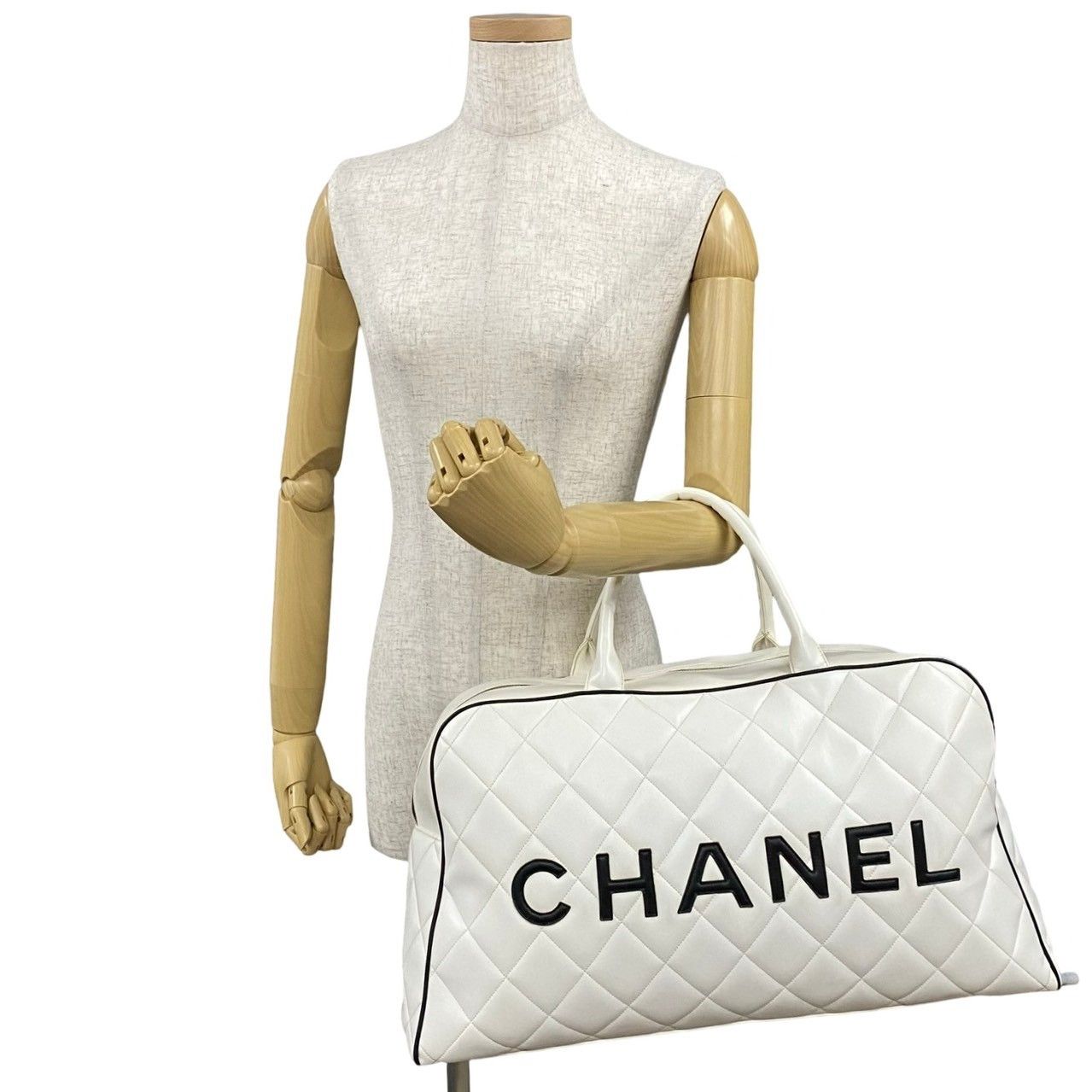 Chanel Chanel Chanel Matelasse Sports Line Leather Boston Bag Leather Travel Bag Size ONE SIZE - 3 Thumbnail