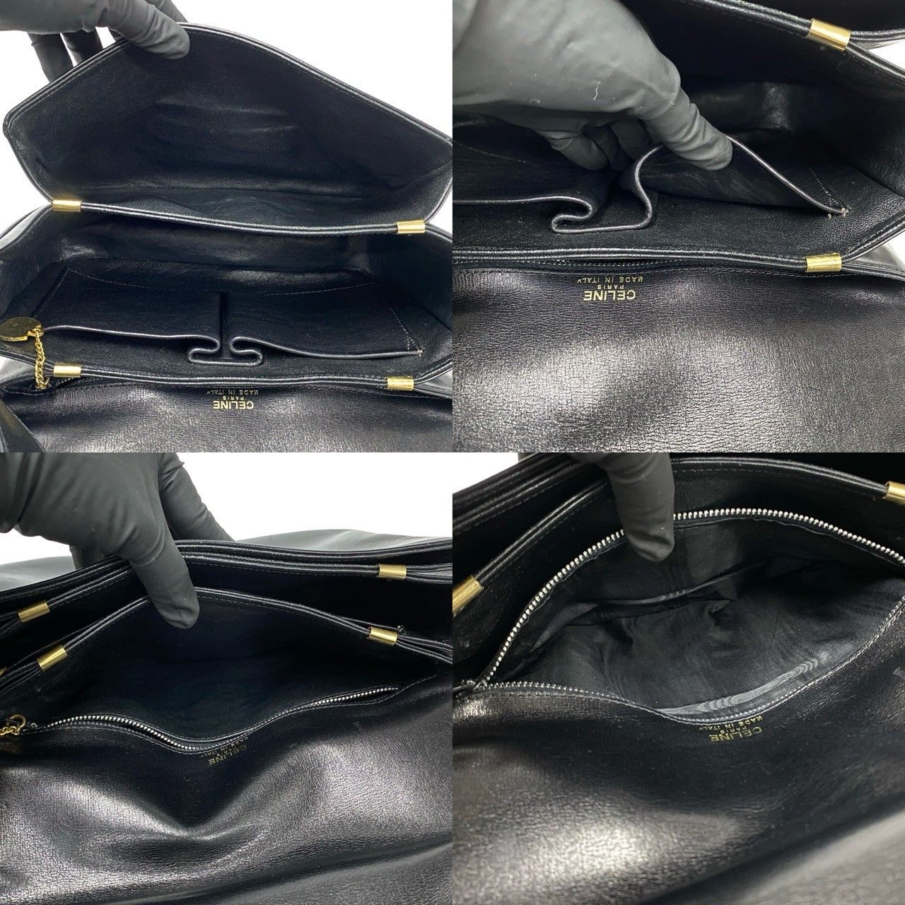 Celine Celine Celine Horsebit Leather Shoulder Bag Leather Shoulder Bag Size ONE SIZE - 10 Thumbnail