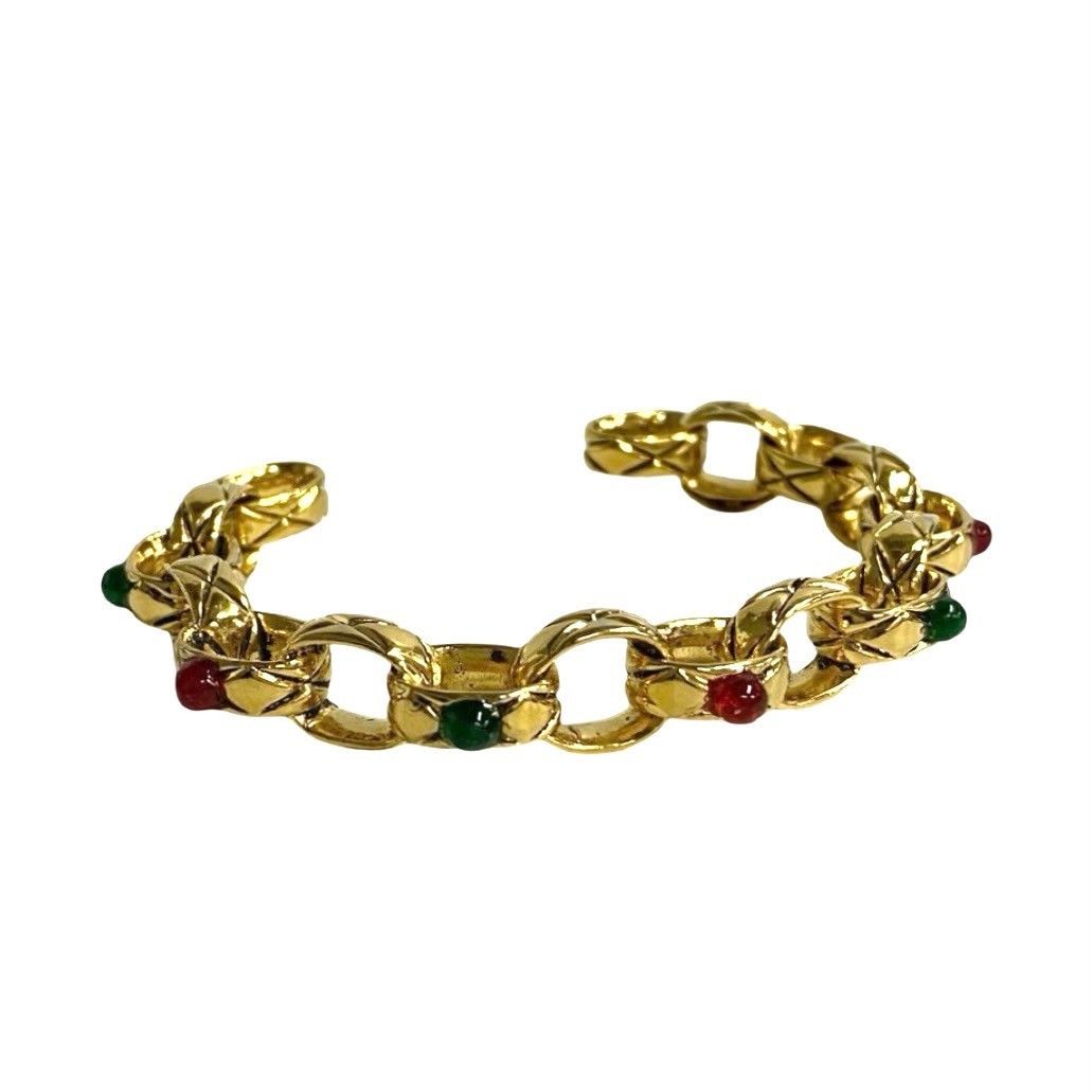 Chanel Chanel Chanel Gripoix Bangle Accessory Metal Bangle Size ONE SIZE - 6 Thumbnail