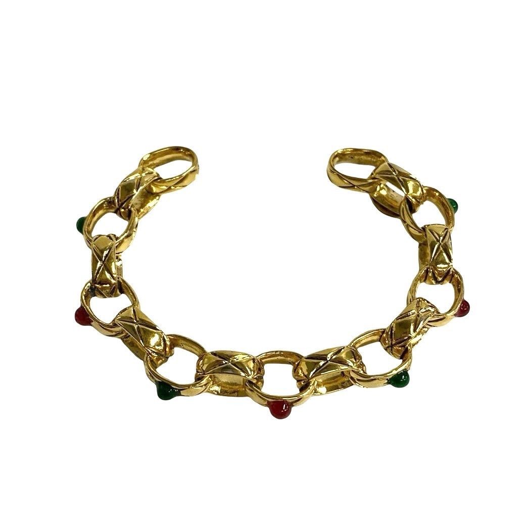 Chanel Chanel Chanel Gripoix Bangle Accessory Metal Bangle Size ONE SIZE - 2 Thumbnail