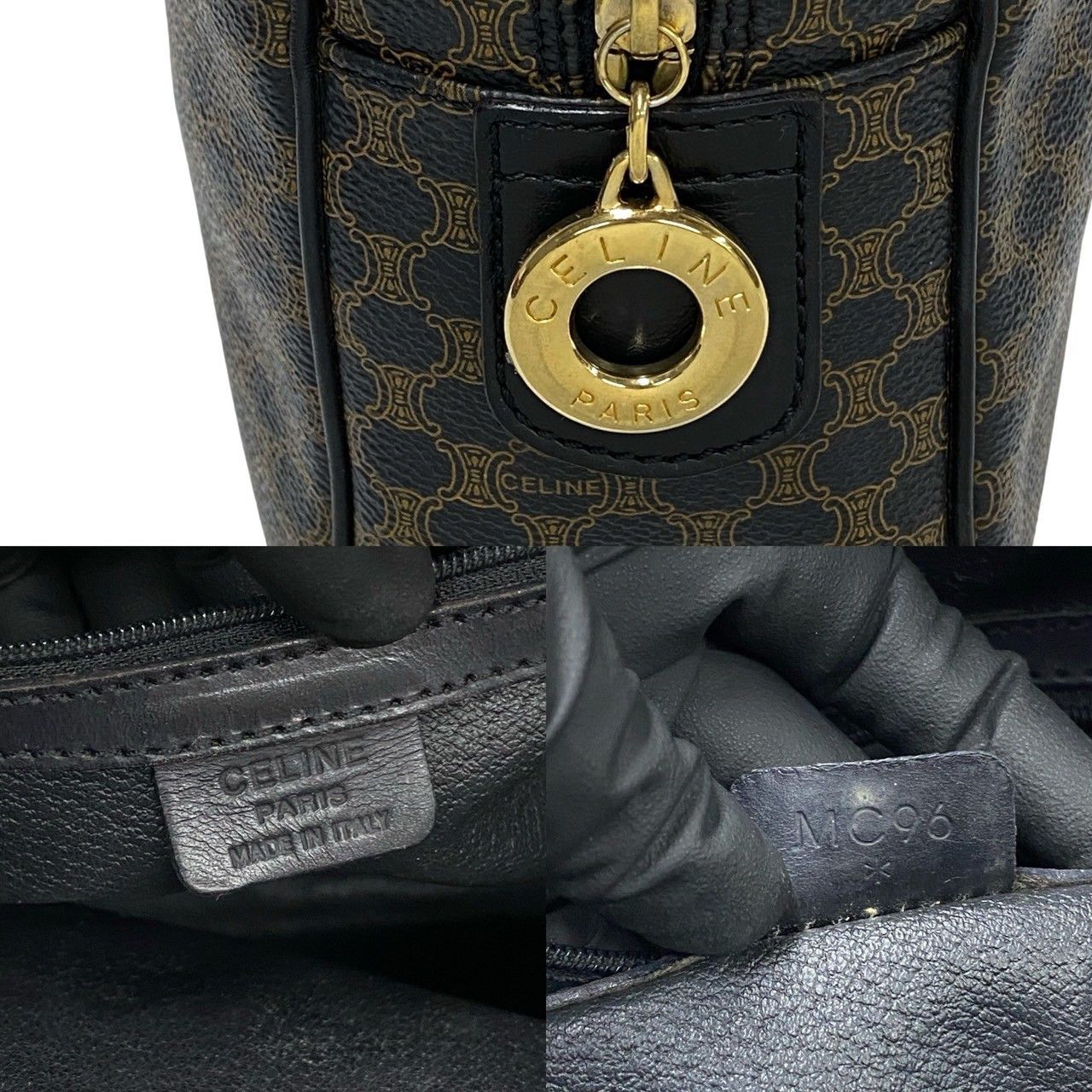 Celine Celine Celine Macadam Blazon Trionphe Leather Handbag Leather Handbag Size ONE SIZE - 4 Thumbnail