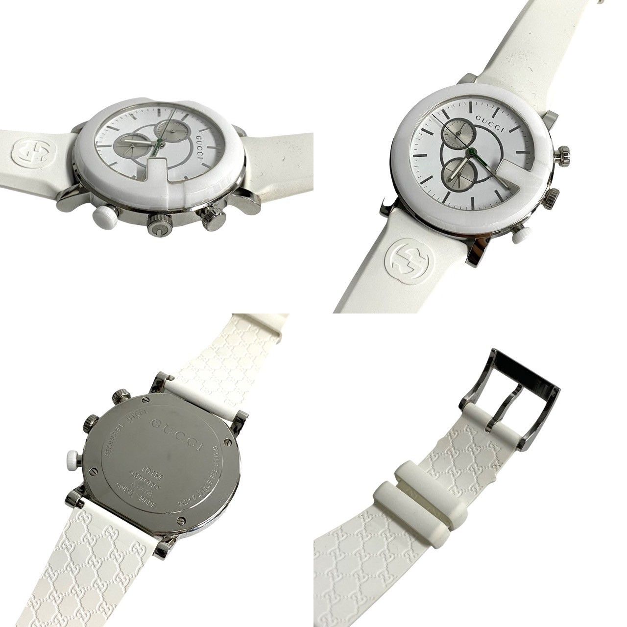 Gucci Gucci Gucci G Chrono Stainless Steel Watch Metal Quartz Size ONE SIZE - 4 Thumbnail