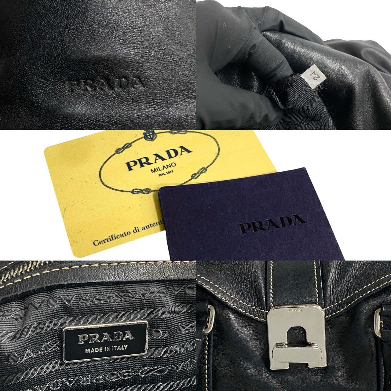 Prada Prada Prada Leather 2way Bag Leather Tote Bag Size ONE SIZE - 4 Thumbnail